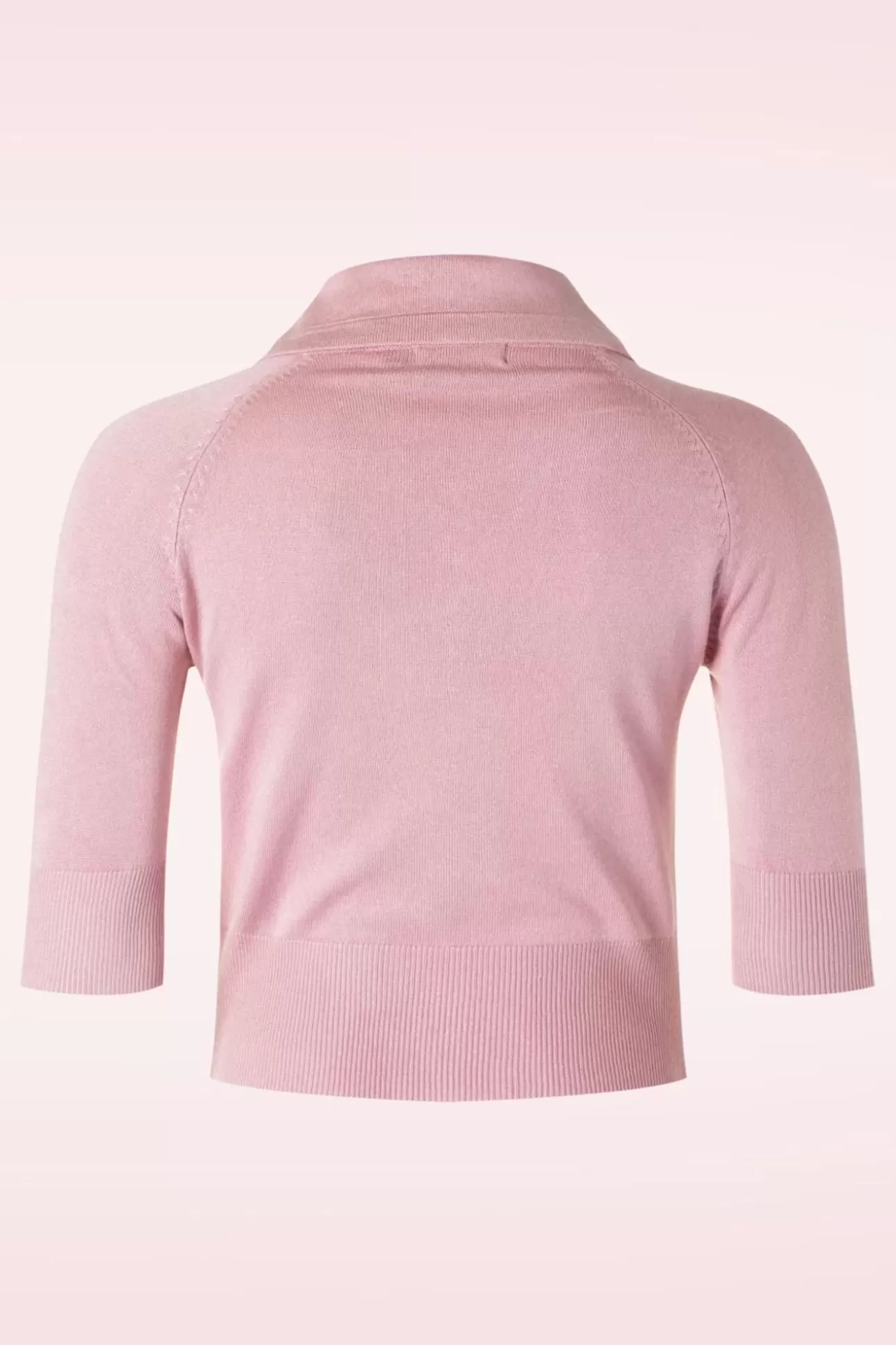 Vestjes | Banned Retro April Cardigan Met Korte Mouwen In Blush