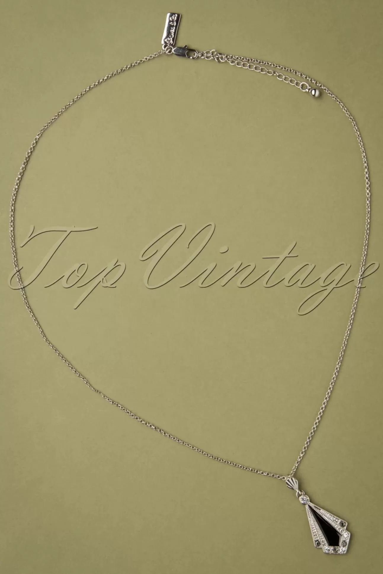 Sieraden | Lovely Art Deco Ketting In Zwart