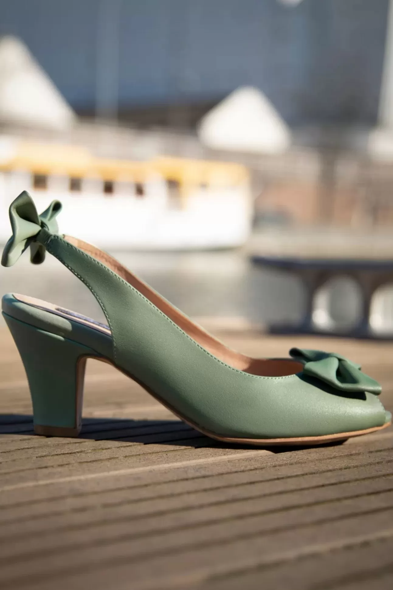 Pumps | Lola Ramona u2665 Topvintage Ava Cote D'Azur Pumps In Viltspaatgroen