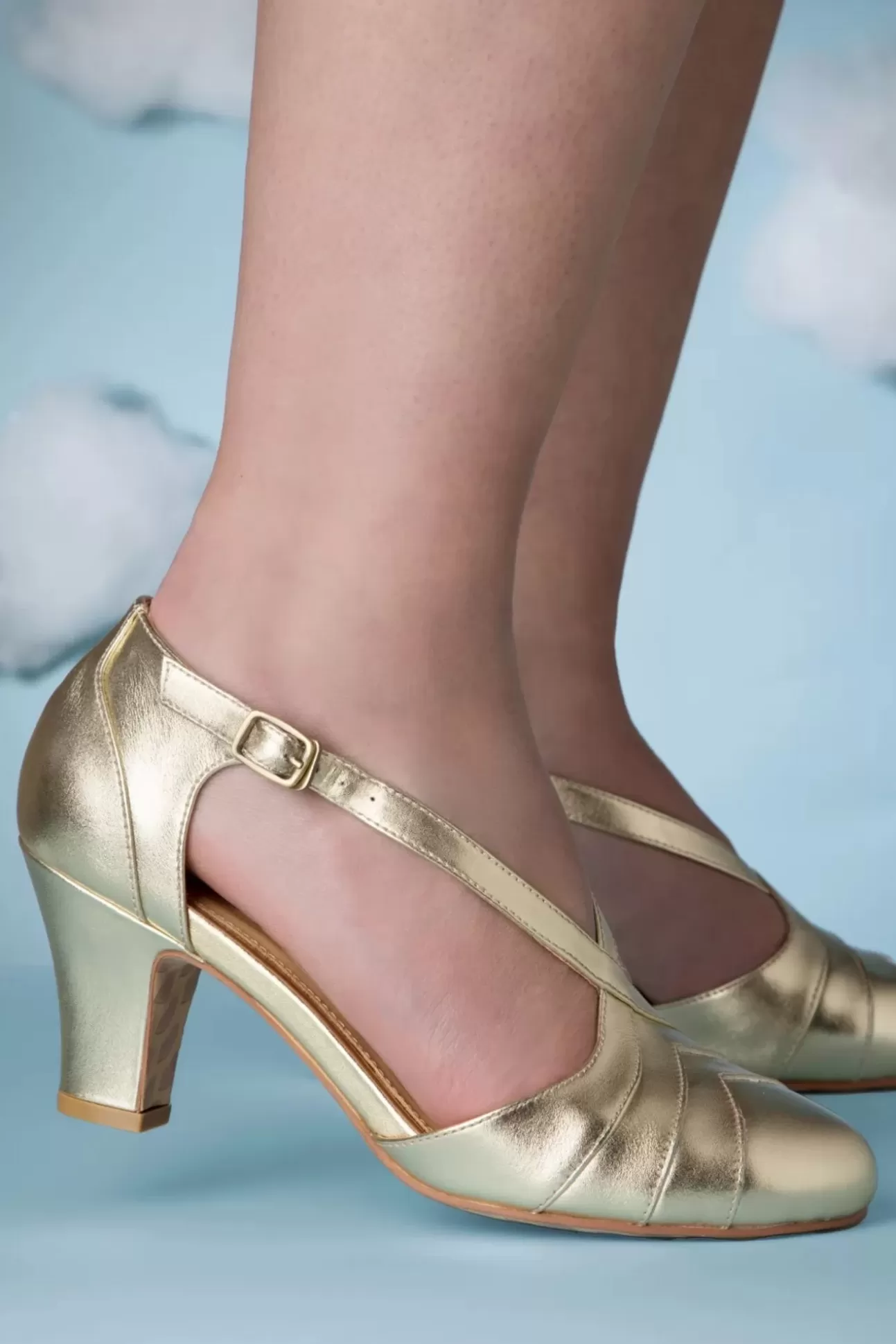 Pumps | Lola Ramona u2665 Topvintage Ava Forever And Always Pumps In Pale Goud