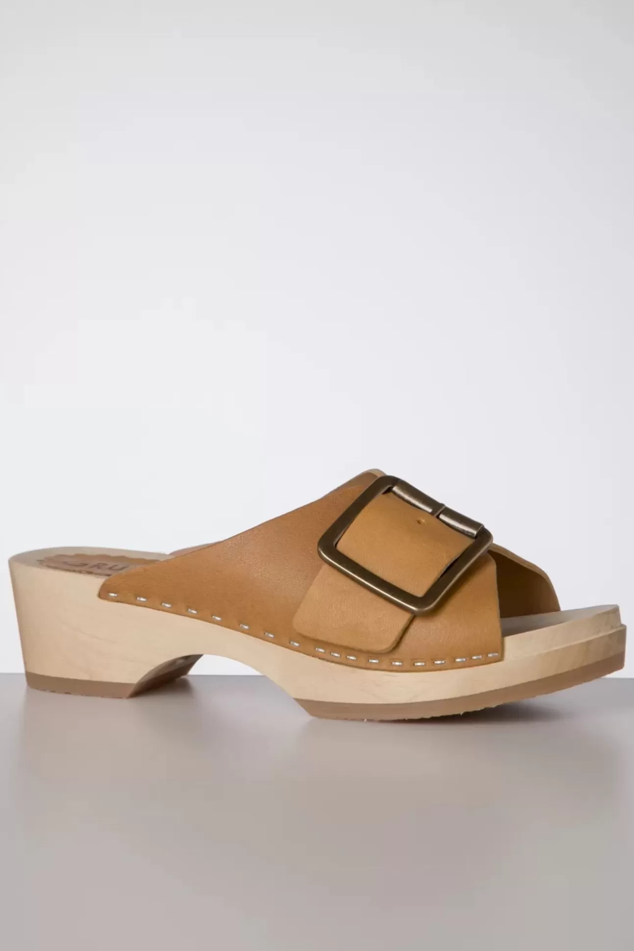 Sandalen | Gru00fcnbein Banu Slip On Clogs In Cognacbruin