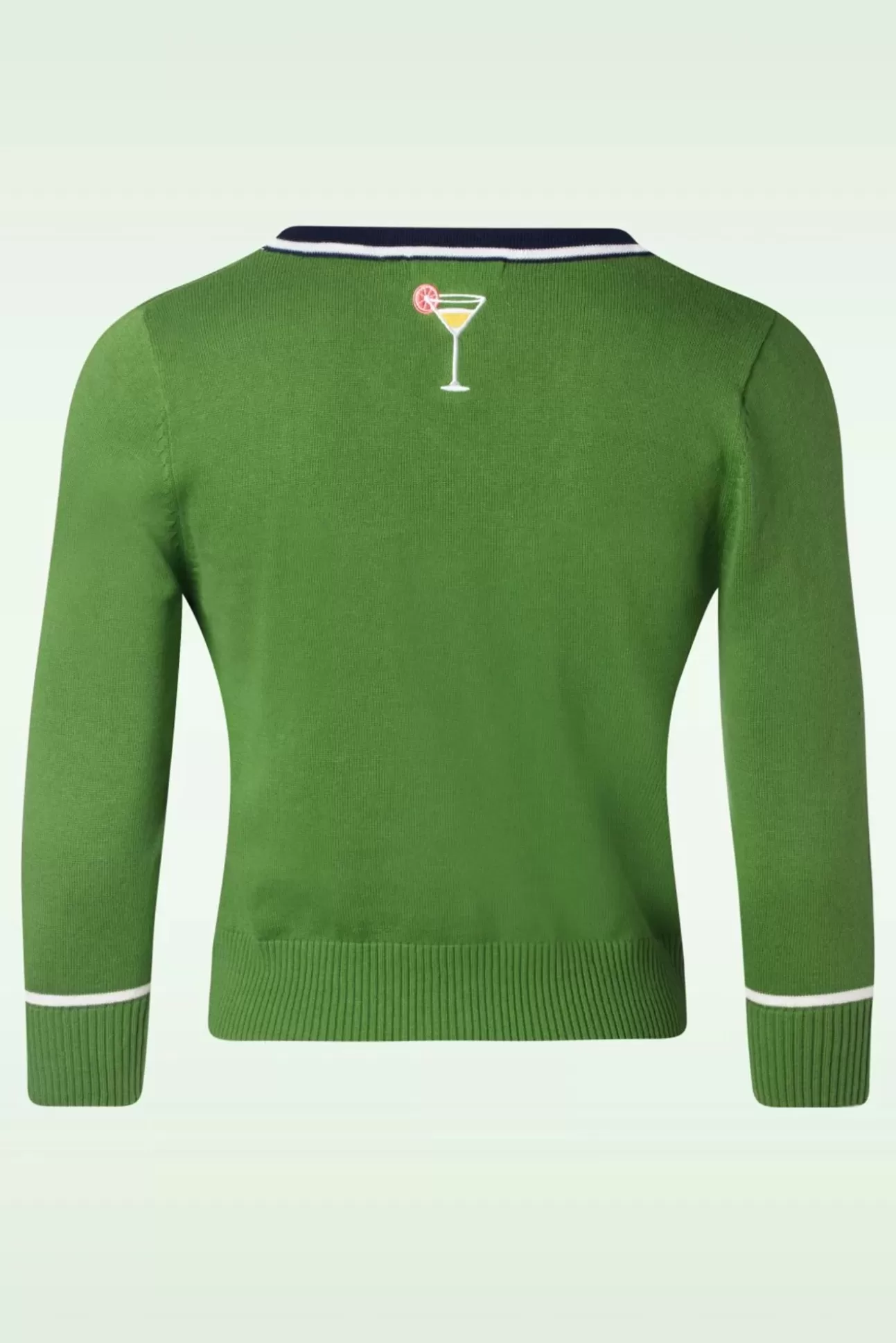 Truitjes | Banned Retro Beach Glasses Cardigan In Groen