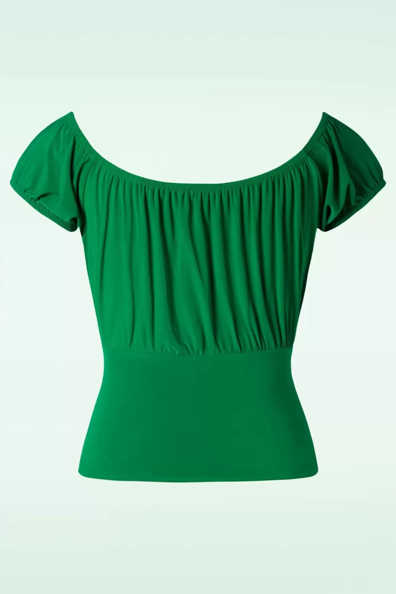 Tops | Vintage Chic for Topvintage Belinda Off-Shoulder Top In Groen