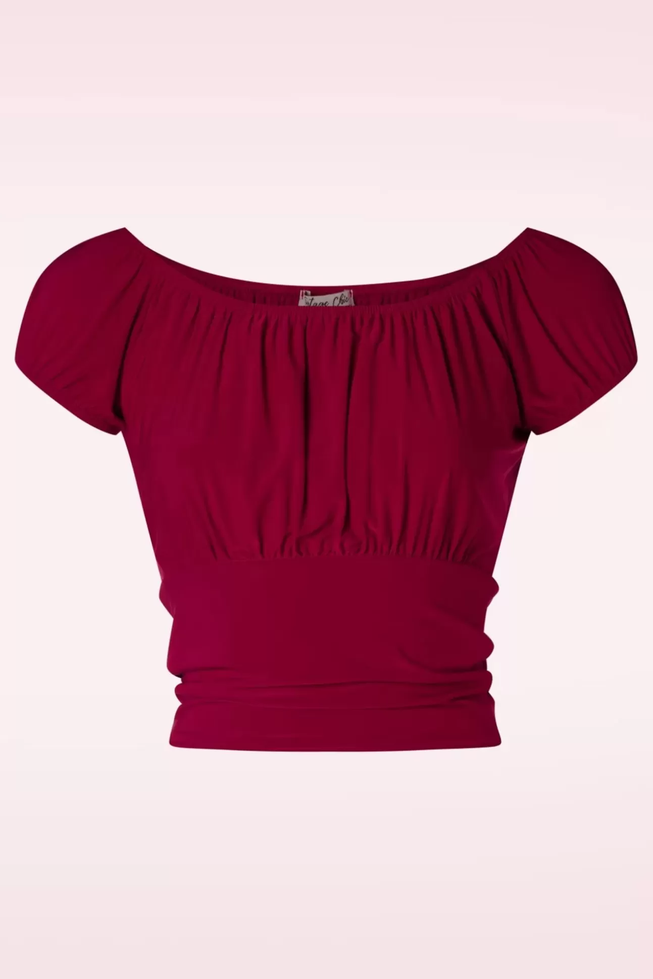 Tops | Vintage Chic for Topvintage Belinda Off-Shoulder Top In Rood