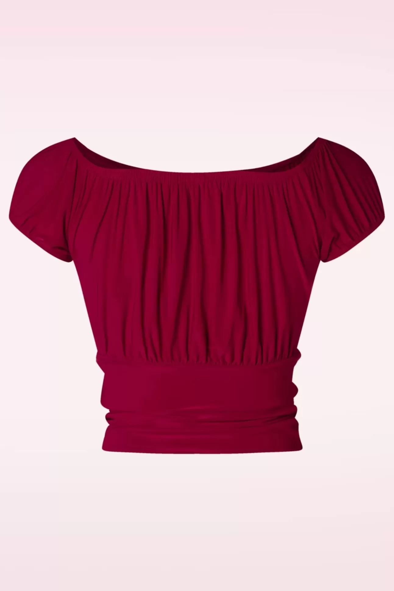 Tops | Vintage Chic for Topvintage Belinda Off-Shoulder Top In Rood