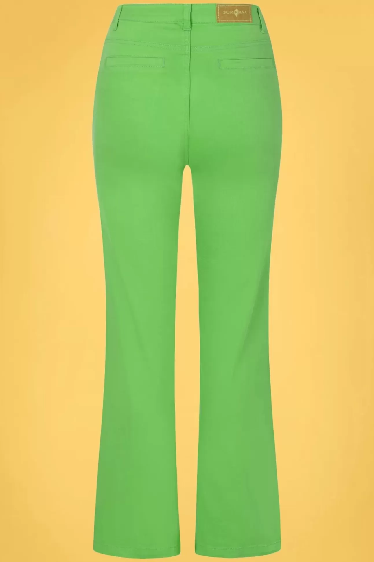 Broeken | Surkana Betsy Bell Bottom Broek In Groen