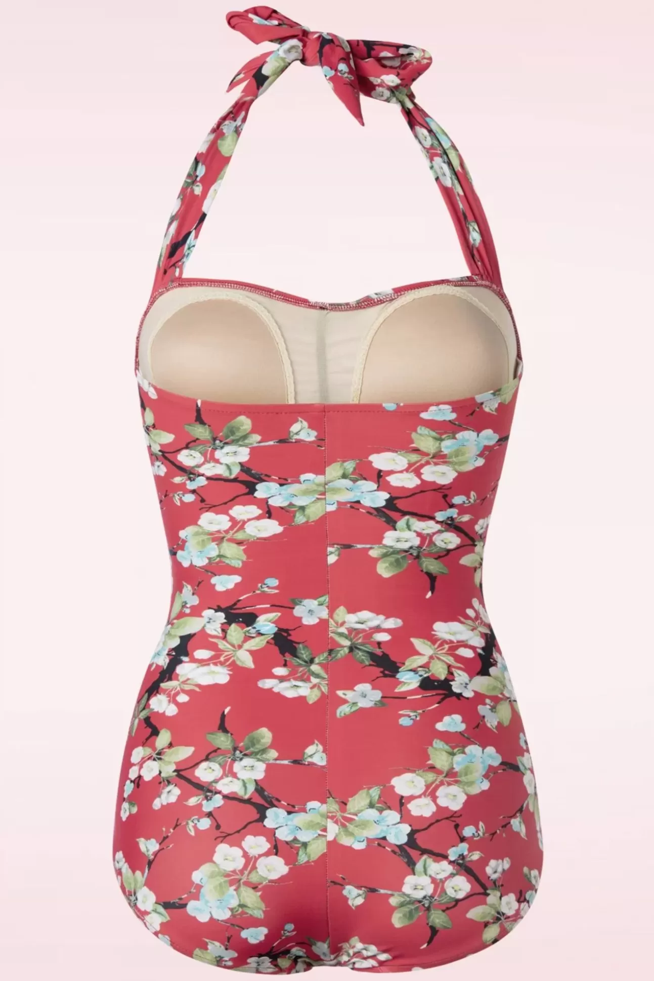 Badpakken | Esther Williams Blossom One Piece Halter Badpak In Rood