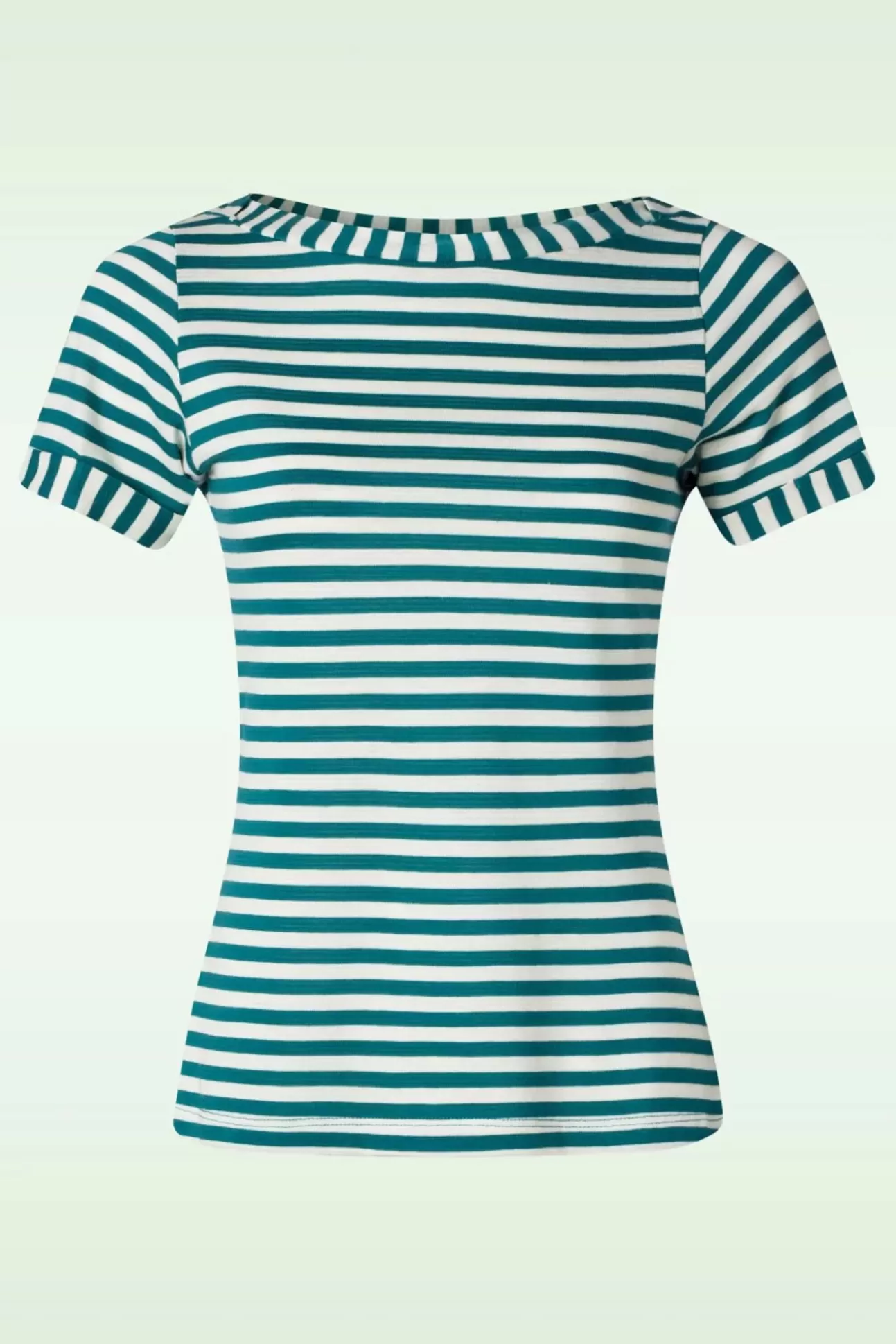 T-Shirts | King Louie Boatneck Top Chopito Stripe In Ponderosa Groen