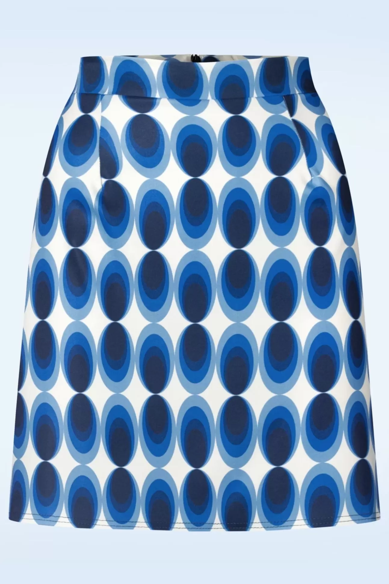 Rokken | Vintage Chic for Topvintage Bobby Retro Rok In Blauw En Wit