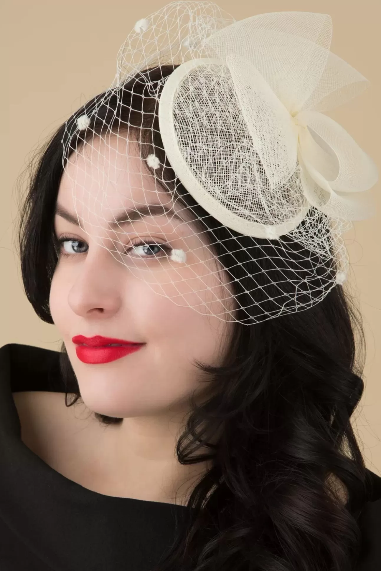 Haaraccessoires | Banned Retro Bree Fascinator In Creme