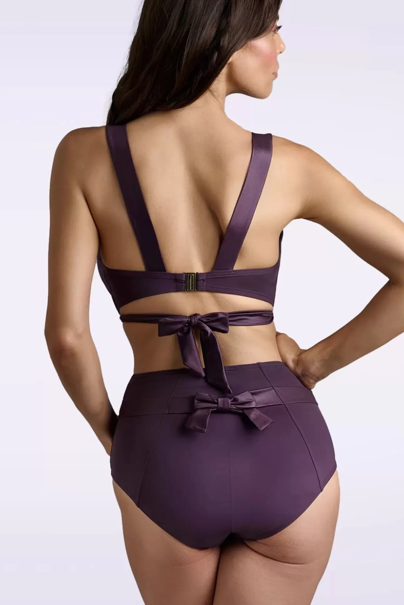 Bikini'S | Marlies Dekkers Cache Coeur Slip Met Hoge Taille In Dieppaars