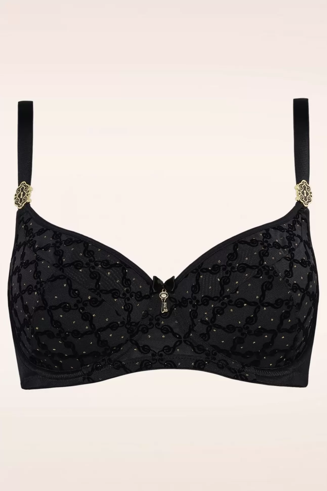 Bh'S | Marlies Dekkers Calliope Balconette Bh In Zwart En Goud Print