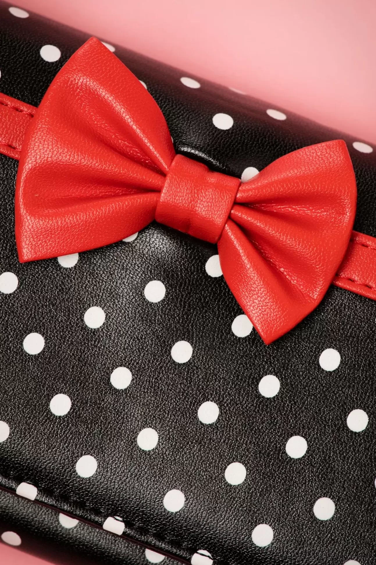 Portemonnees | Banned Retro Carla Bow Polka Portemonnee In Zwart En Rood