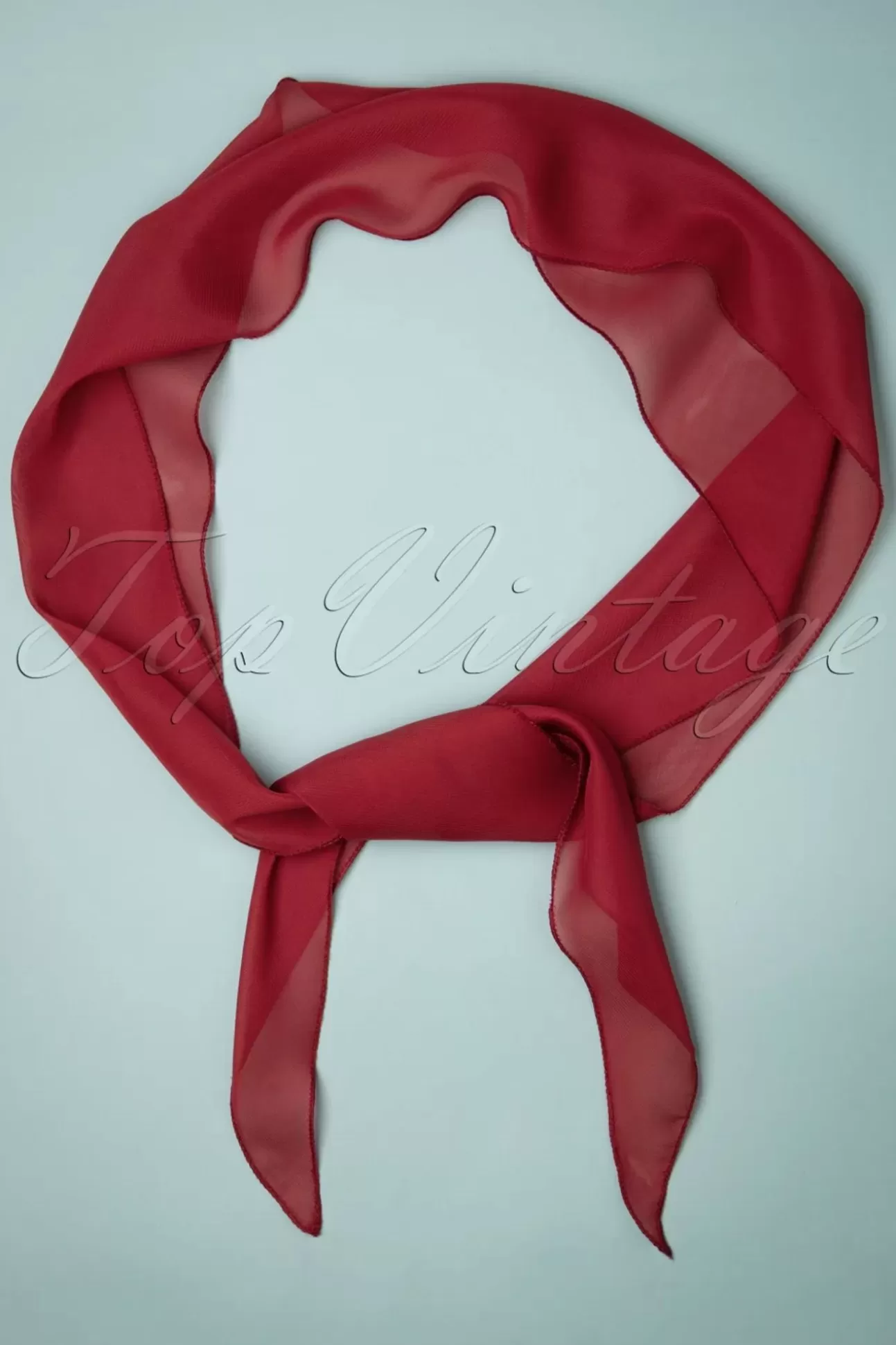 Haaraccessoires | ZaZoo Chiffon Sjaal In Bordeauxrood