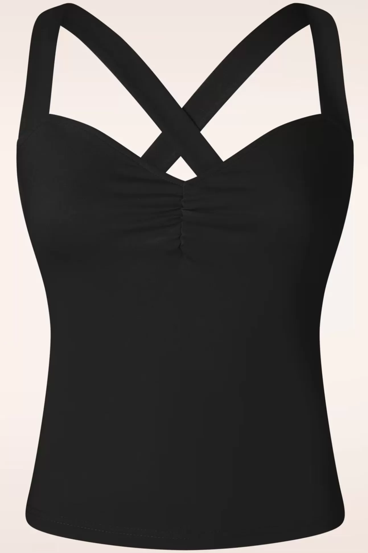 Tops | Vixen Cindy Cross Back Top In Zwart