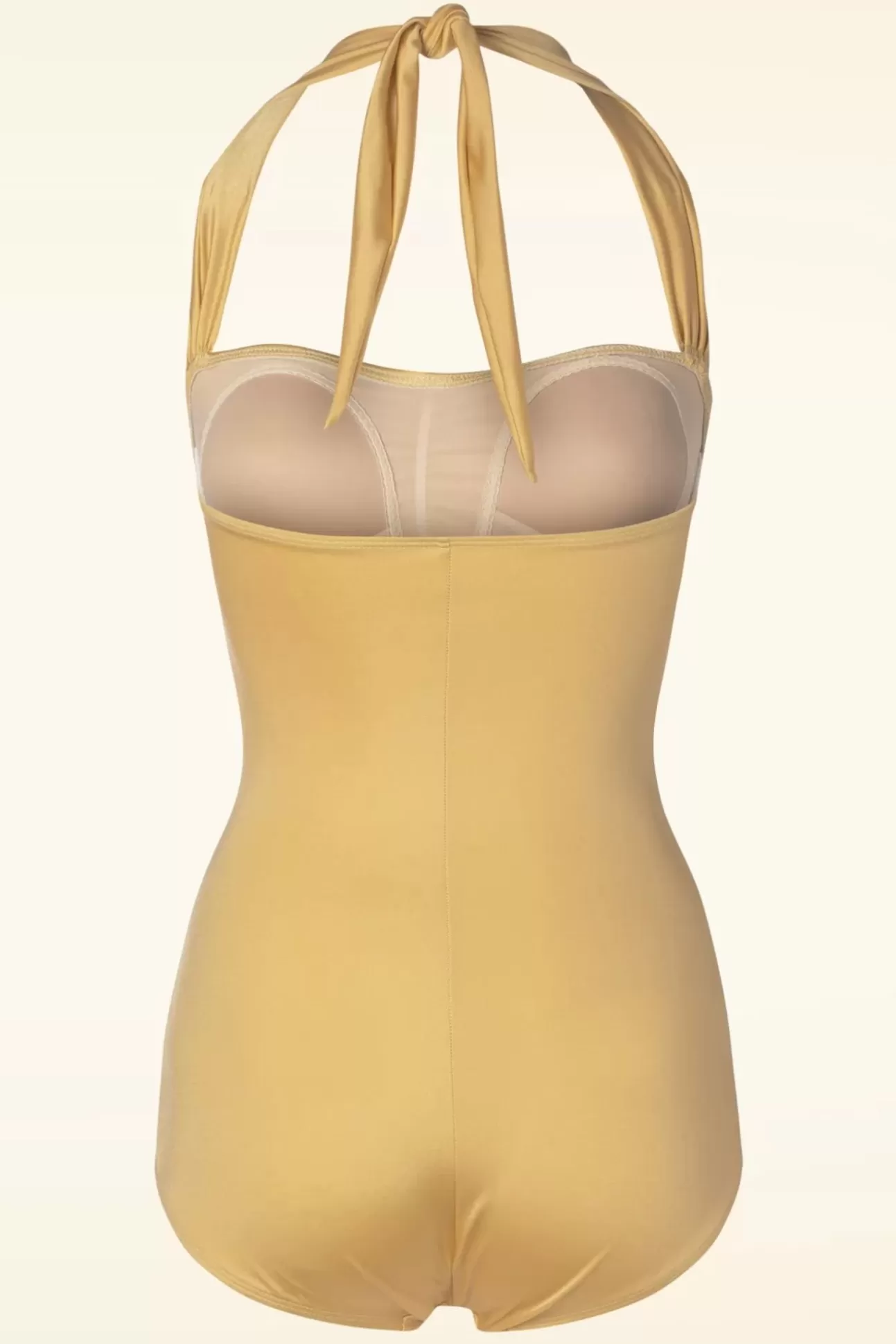 Badpakken | Esther Williams Classic Fifties One Piece Badpak In Goud