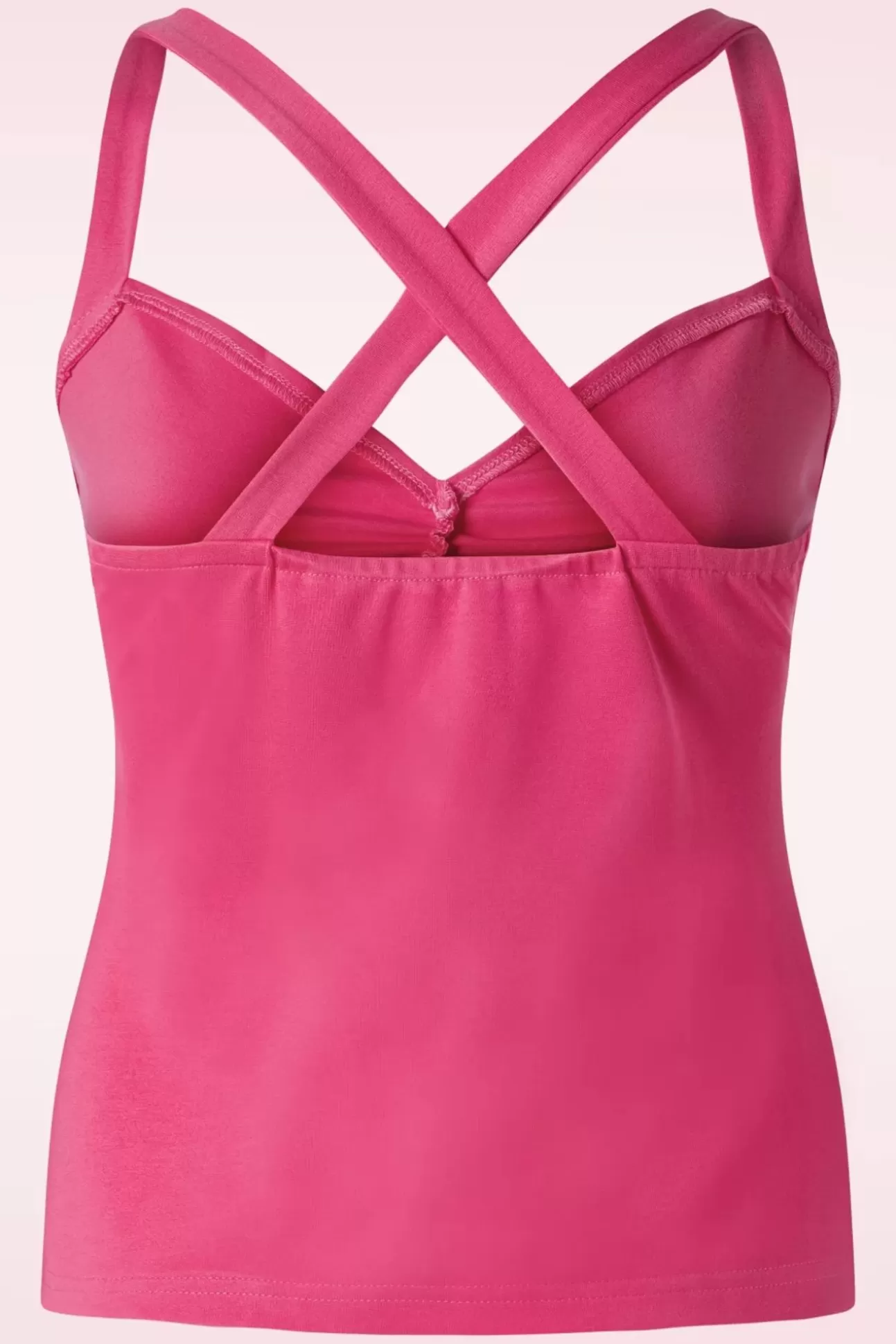 Tops | Vixen Cross Back Top In Fuchsia