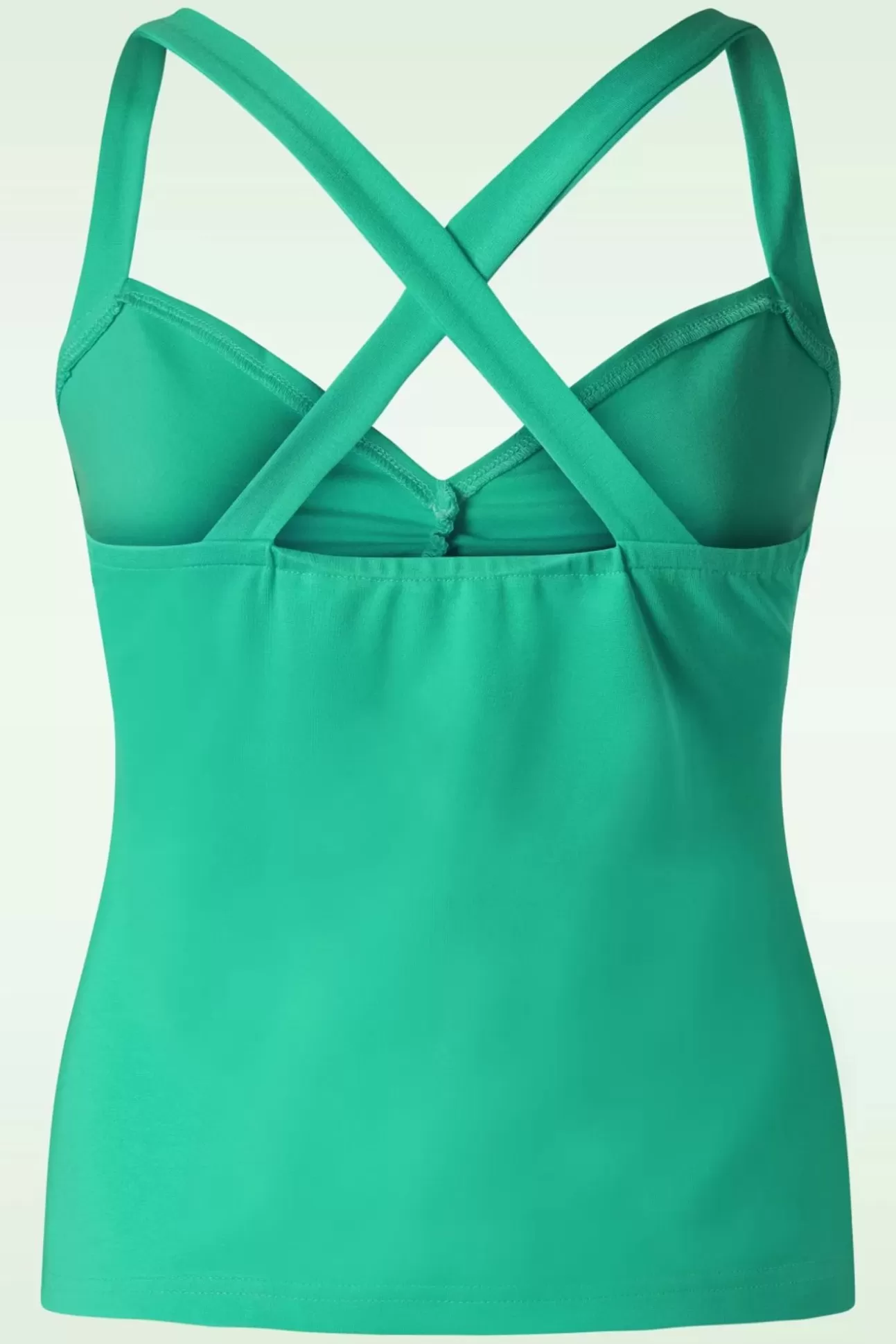 Tops | Vixen Cross Back Top In Turquoise