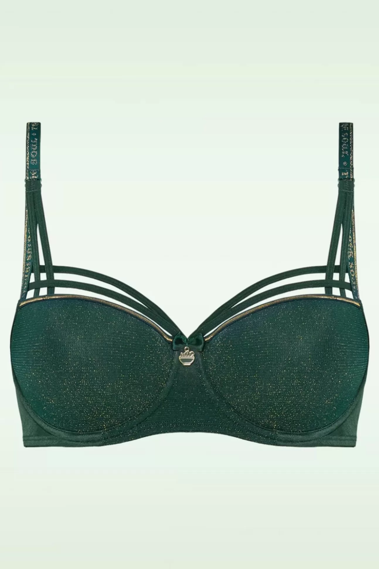 Bh'S | Marlies Dekkers Dame De Paris Voorgevormde Balconette-Bh In Groen En Goud