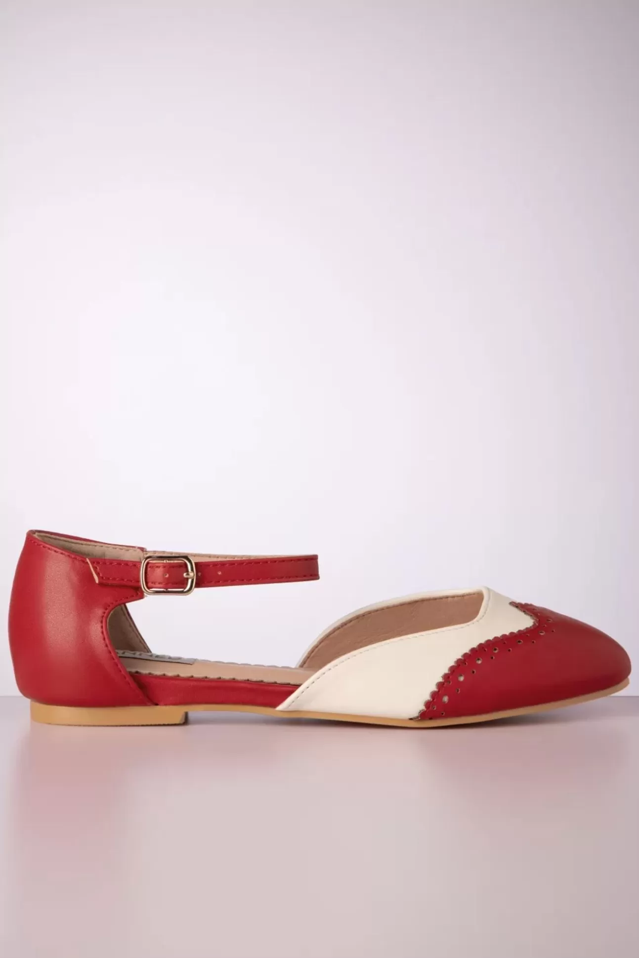 Ballerina'S | Banned Retro Dapper Dancemates Platte Schoentjes In Rood