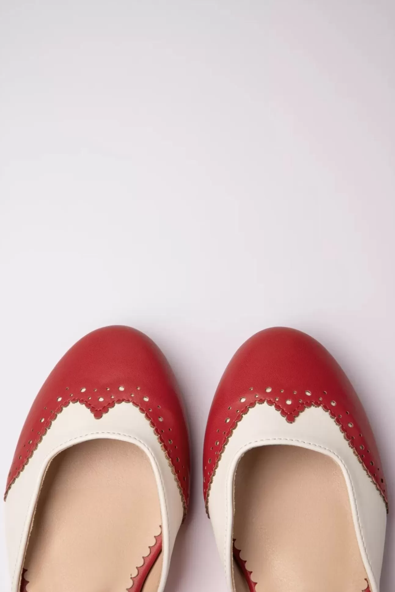 Ballerina'S | Banned Retro Dapper Dancemates Platte Schoentjes In Rood