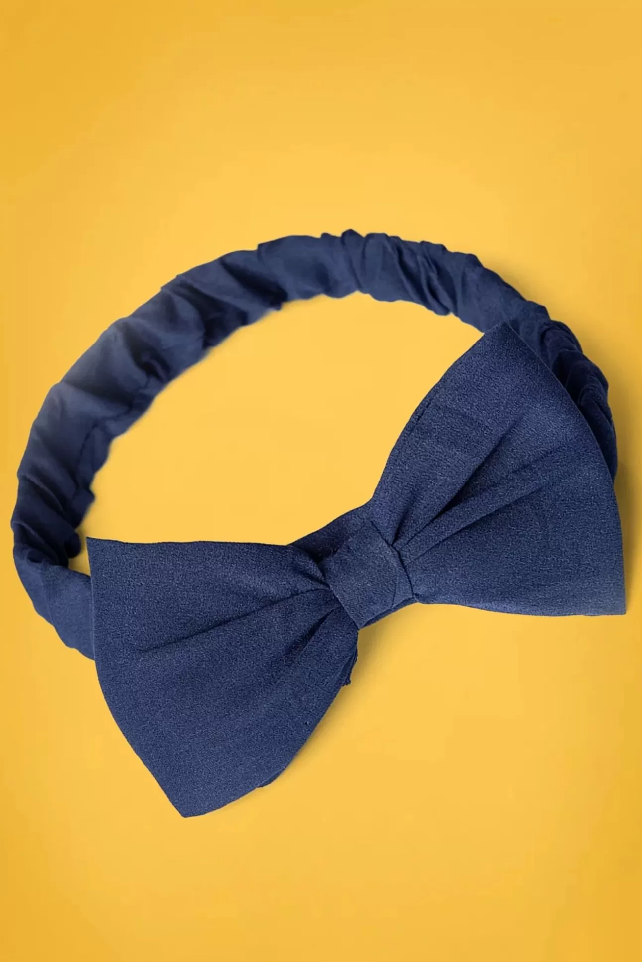 Haaraccessoires | Banned Retro Dionne Bow-Hoofdband In Marineblauw