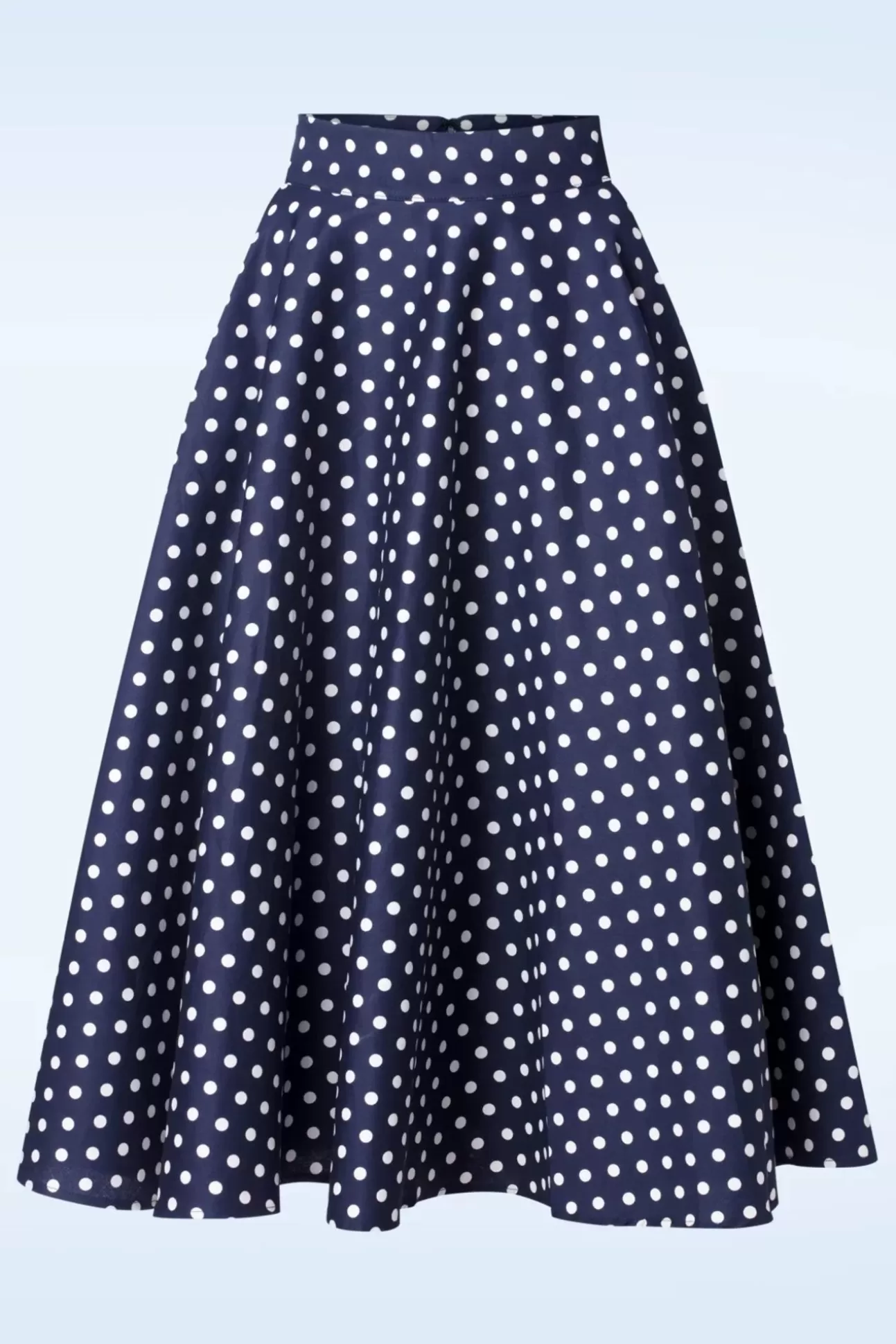 Rokken | Banned Retro Dot Days Swing Rok In Navy