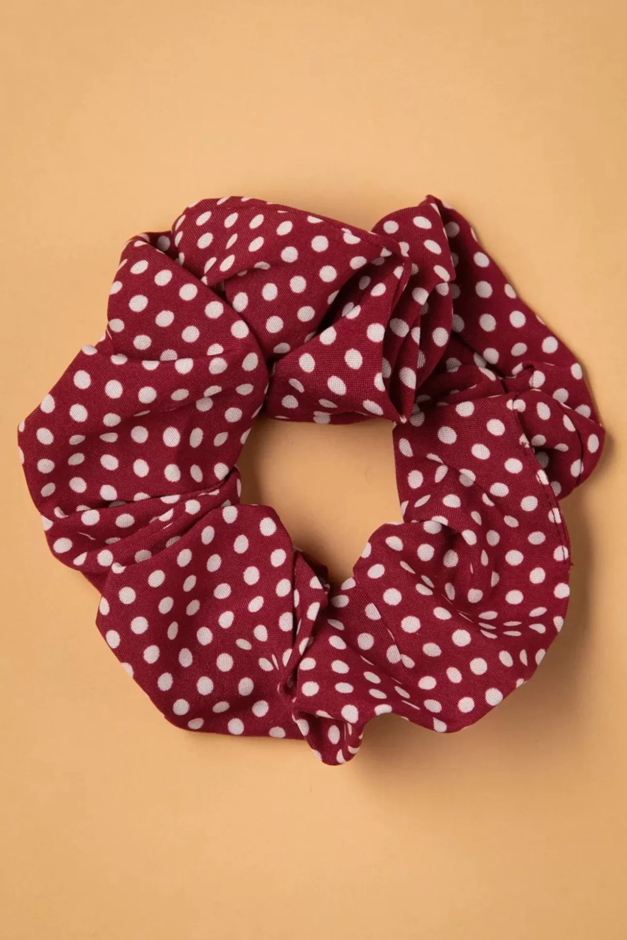 Haaraccessoires | Banned Retro Dotty Scrunchie In Rood