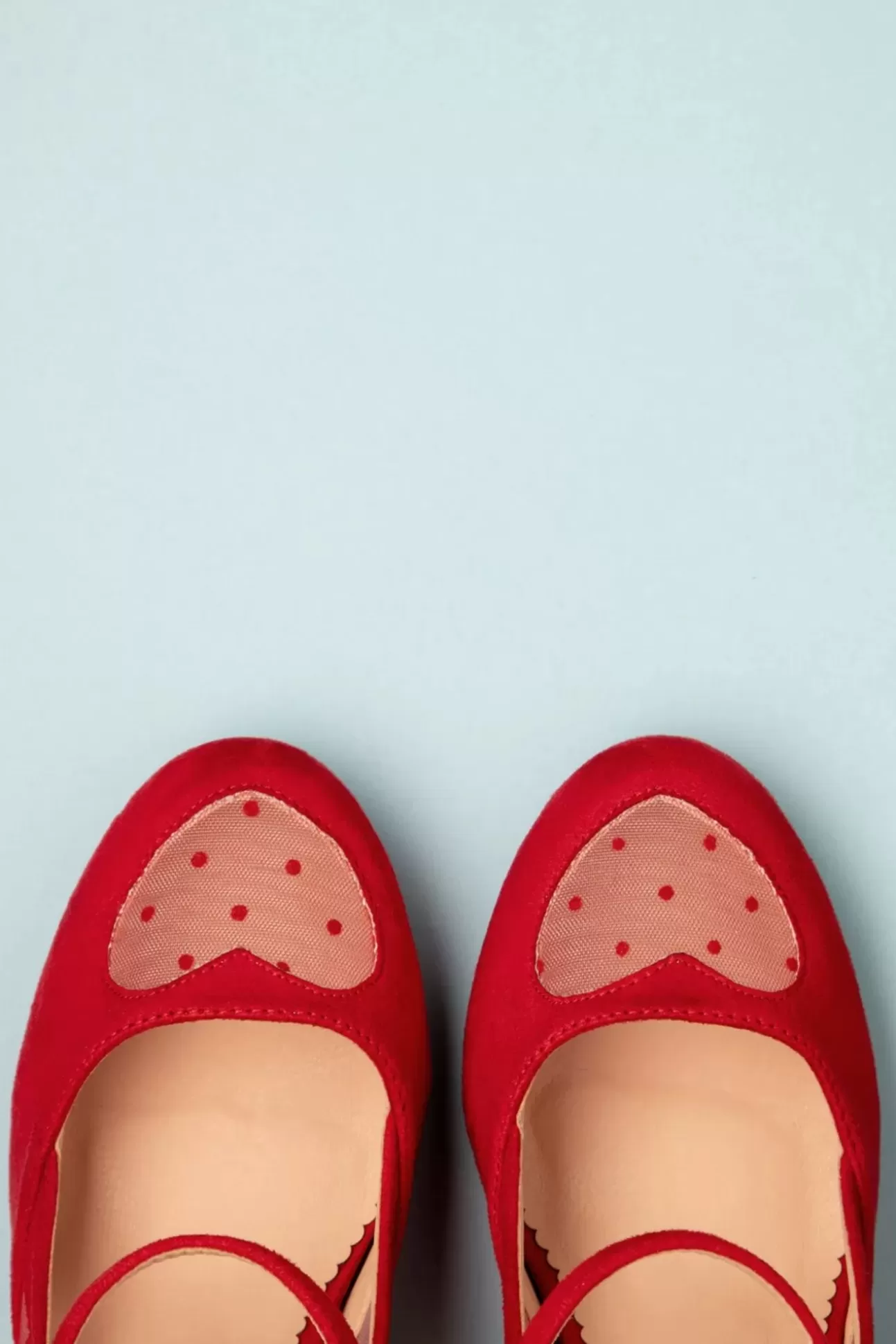 Pumps | Banned Retro Elegante Spots Pumps In Rood