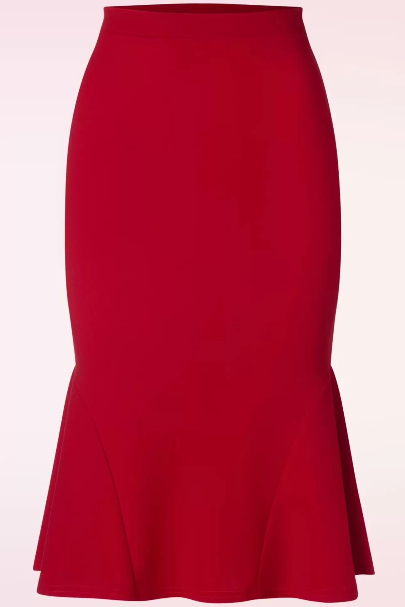 Rokken | Vintage Chic for Topvintage Ellie Crepe Pencil Rok In Rood