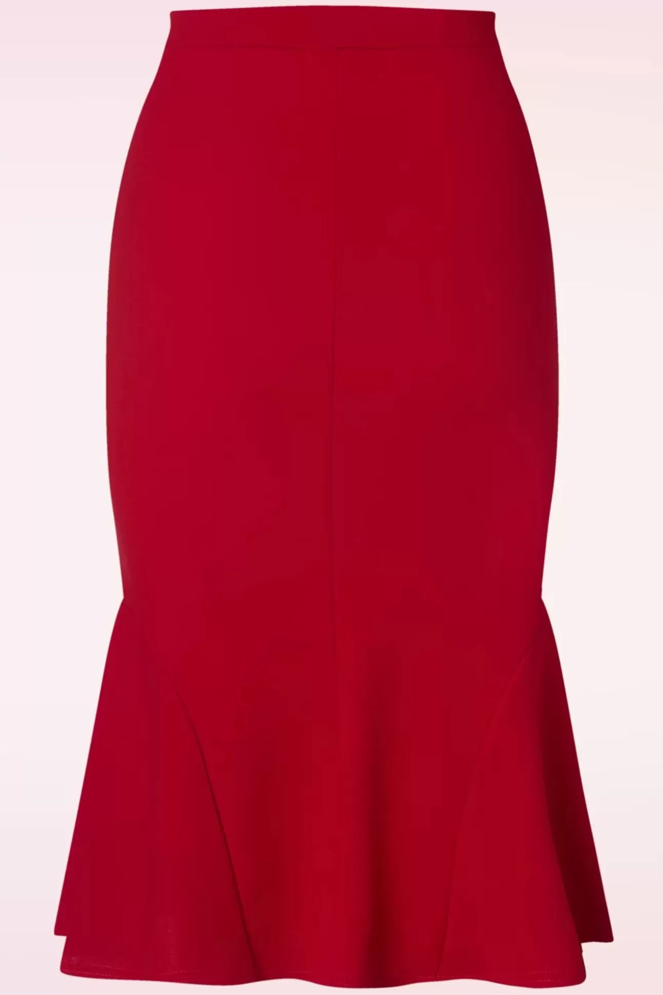 Rokken | Vintage Chic for Topvintage Ellie Crepe Pencil Rok In Rood