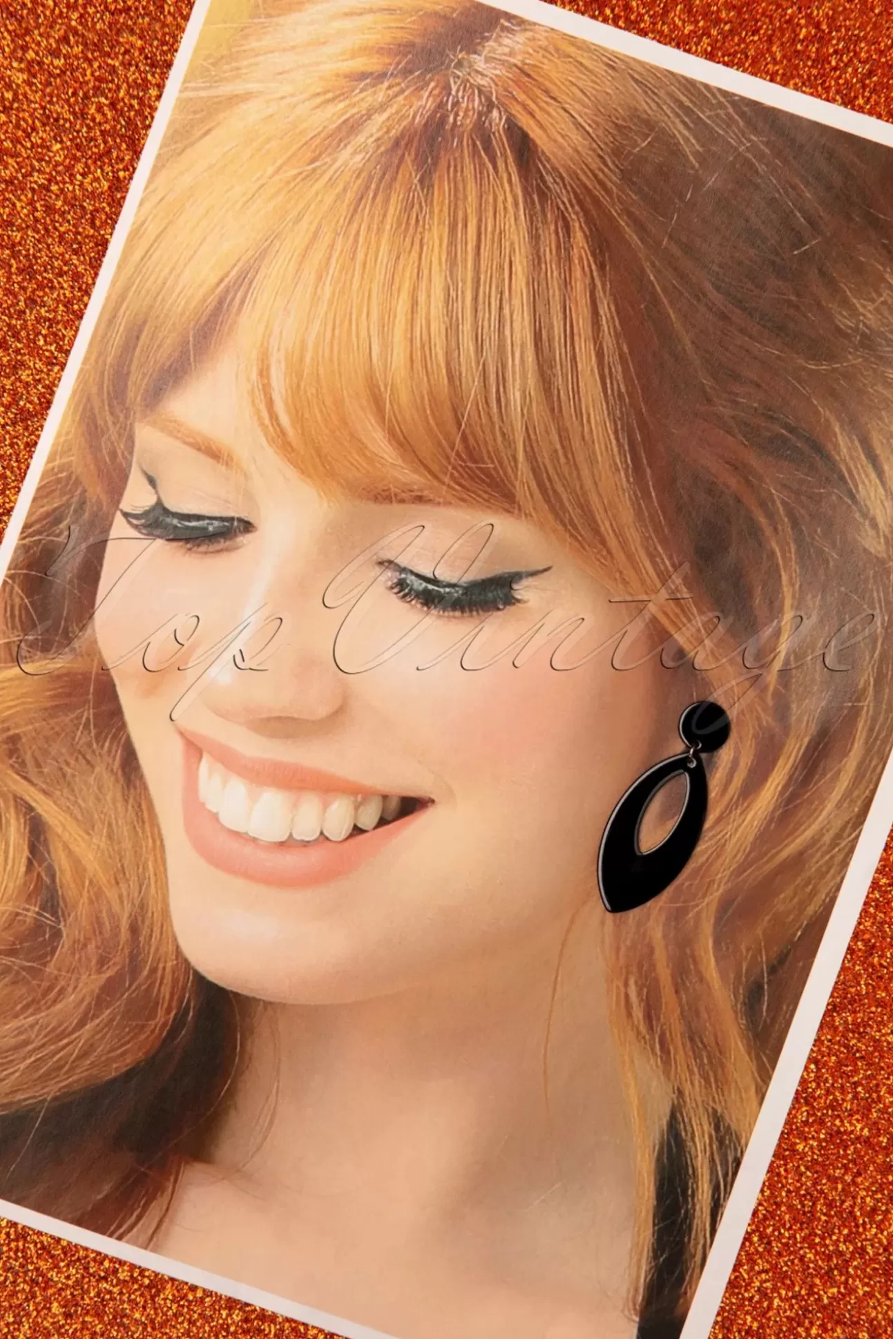Sieraden | Glitz-o-Matic Ellips Oorbellen In Zwart