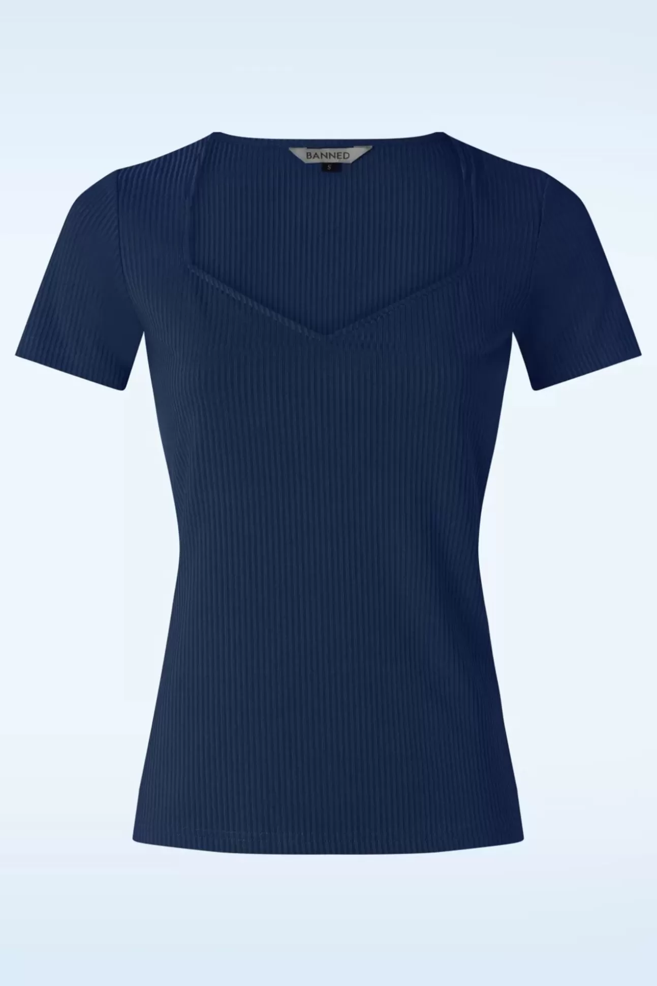 T-Shirts | Banned Retro Fara Top In Marineblauw