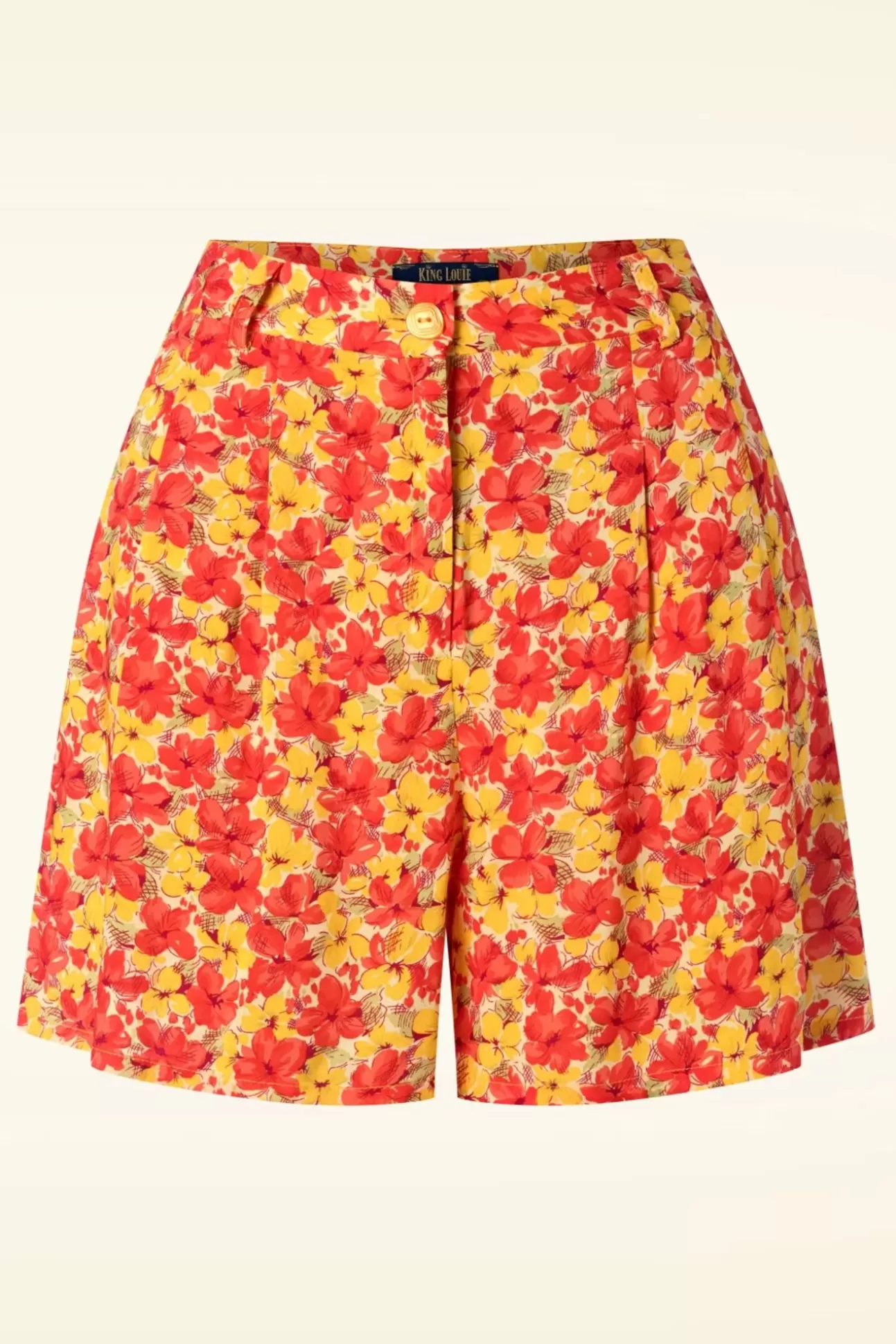 Broeken | King Louie Fintan Doree Shorts In Fiesta Rood