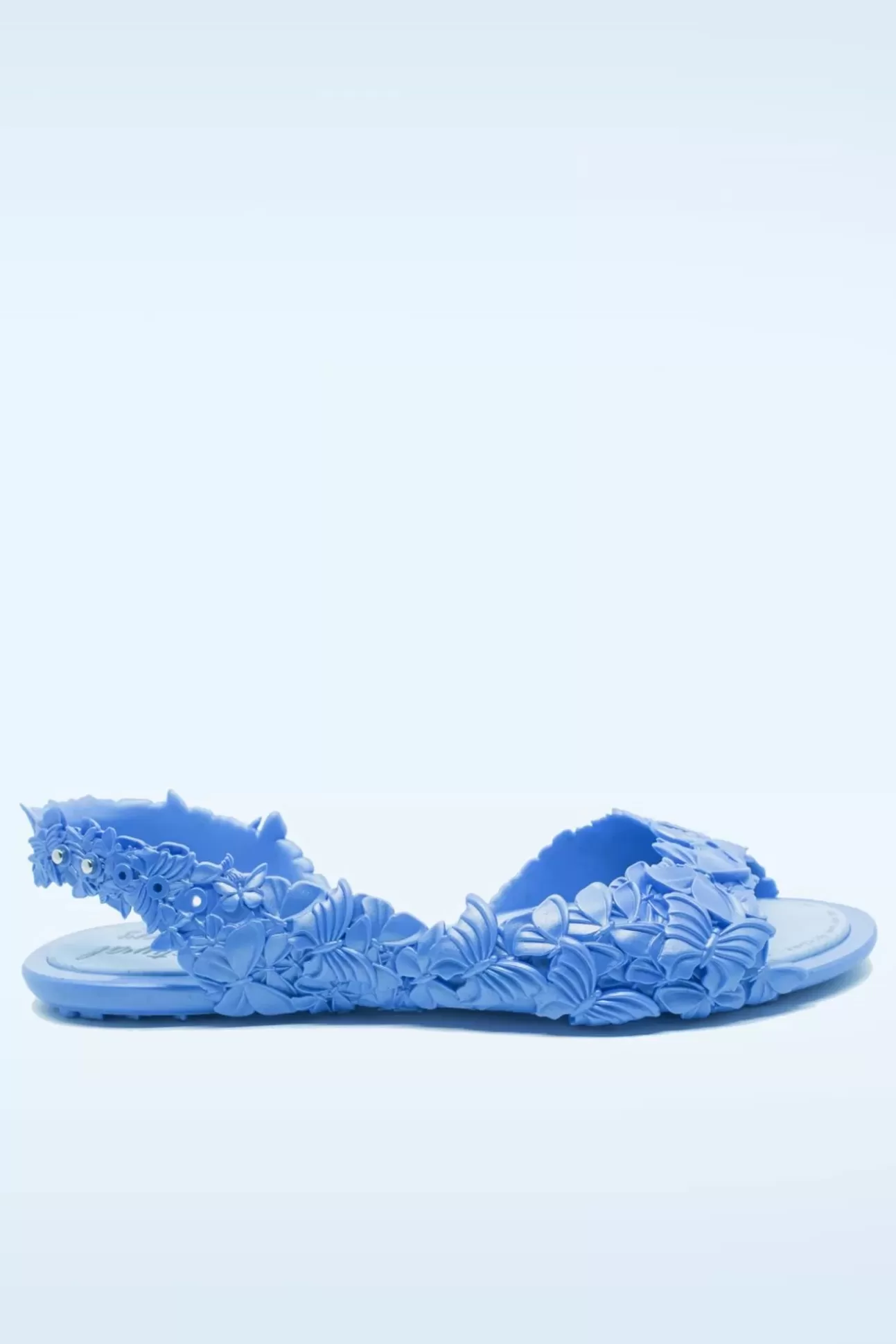 Slippers | Sunies Flexi Butterfly Flipflop Sandaaltjes In Glossy Blauw