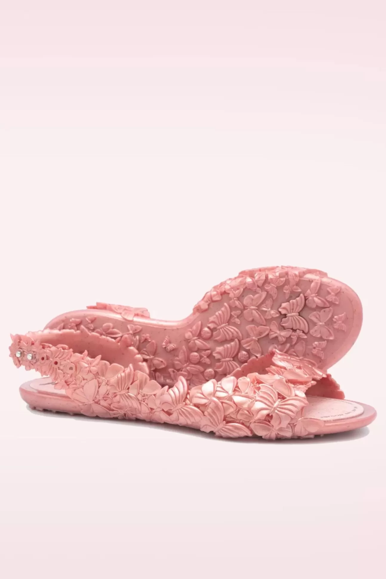 Slippers | Sunies Flexi Butterfly Flipflop Sandaaltjes In Glossy Roze