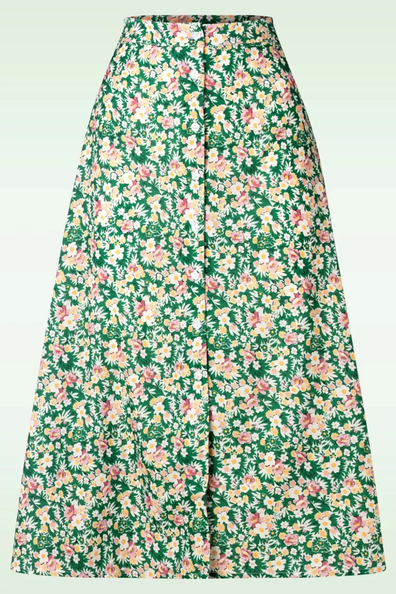 Rokken | Banned Retro Garden Rok In Groen