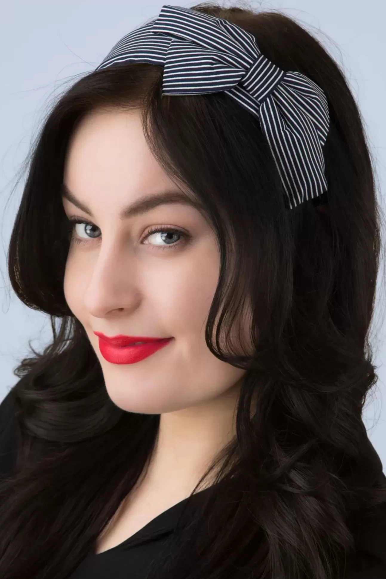 Haaraccessoires | Banned Retro Genevieve Bow Haarband In Navy