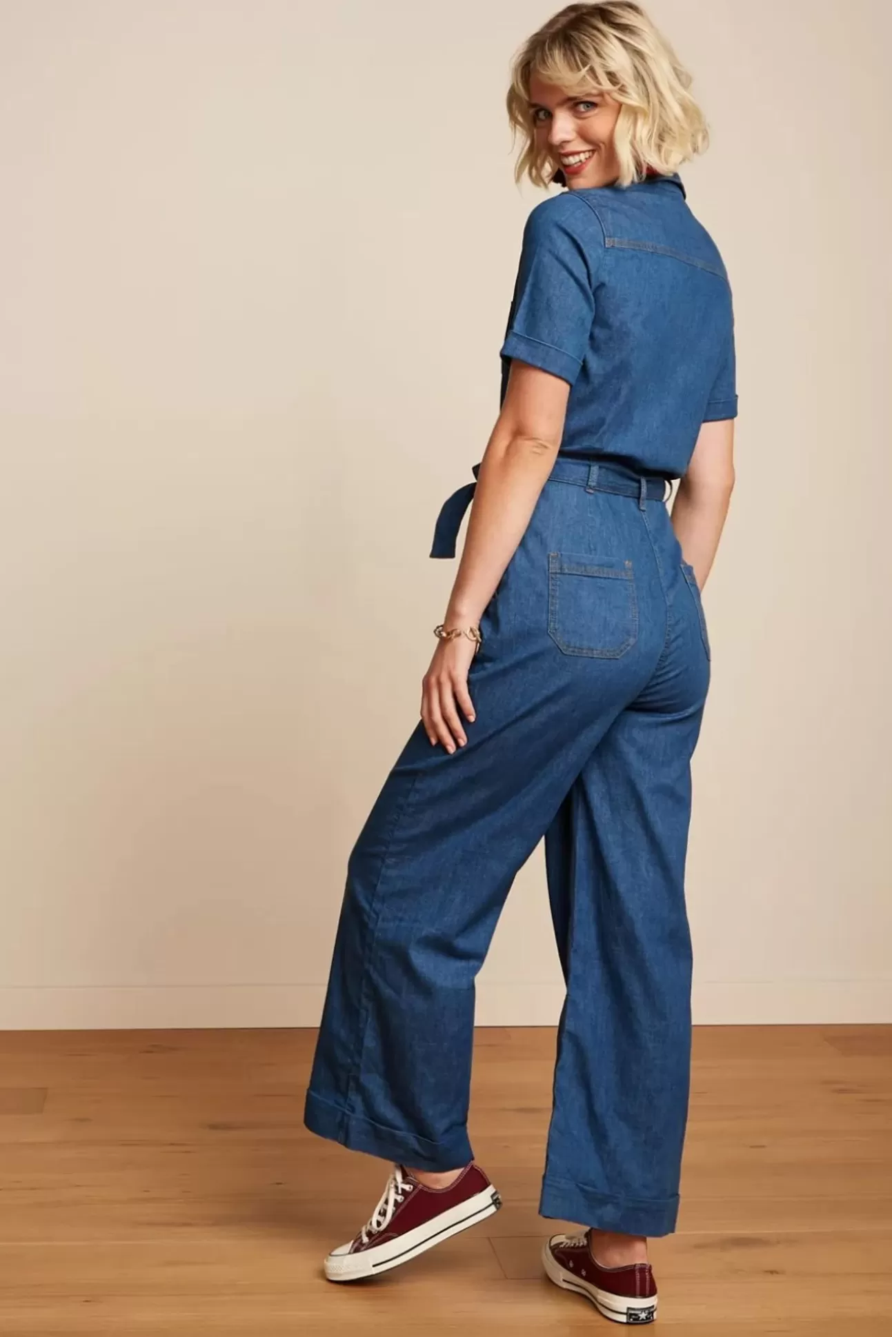 Playsuits & Jumpsuits | King Louie Gracie Jumpsuit Chambray In Denim Blauw