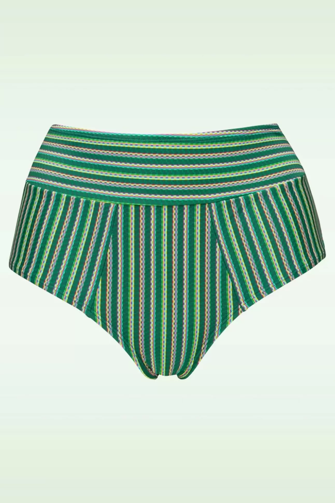 Bikini'S | Marlies Dekkers Holi Vintage High Waist Bikini Broekje In Botanisch Groen