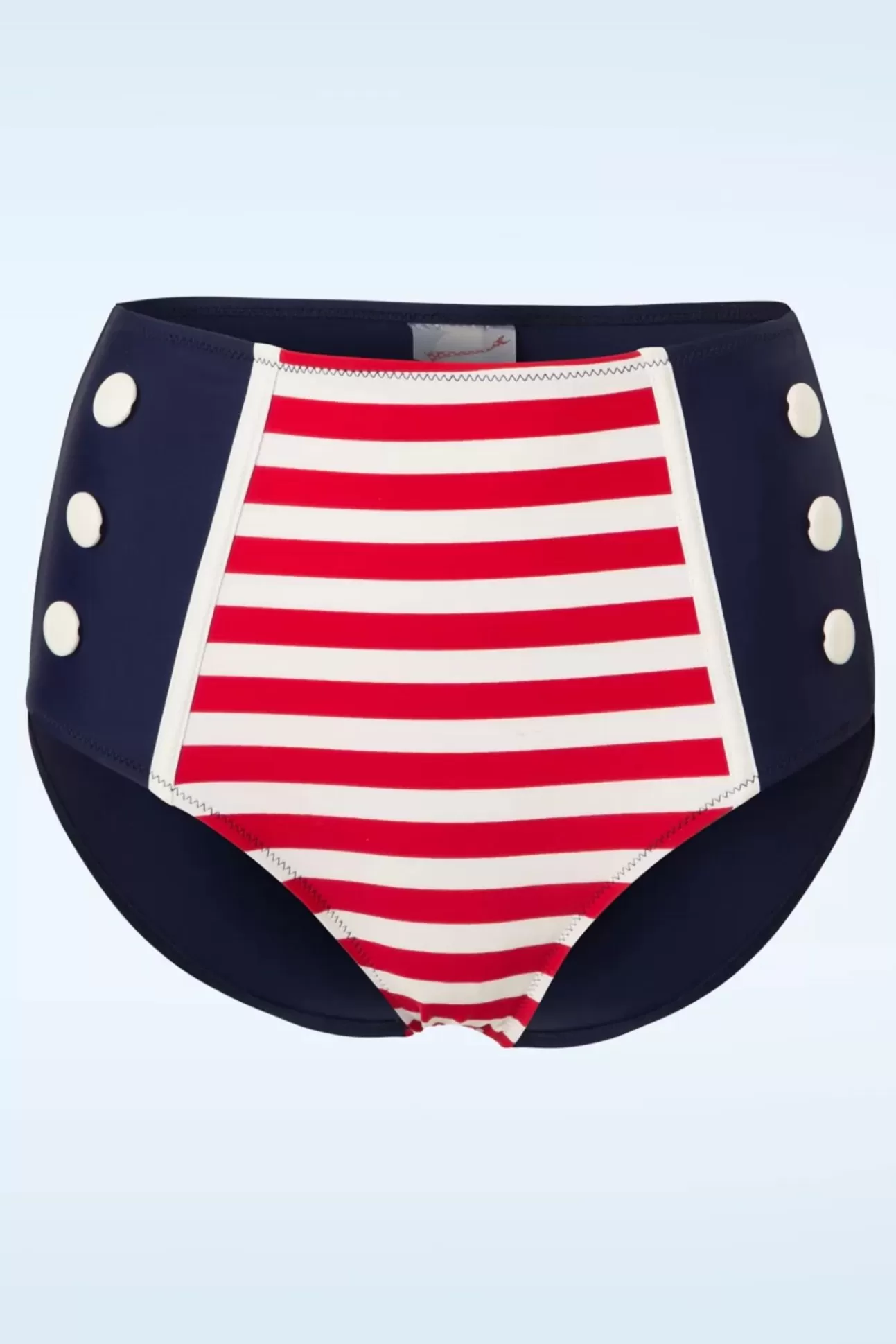 Bikini'S | Belsira Joelle Stripes Bikinibroekje In Marineblauw En Rood