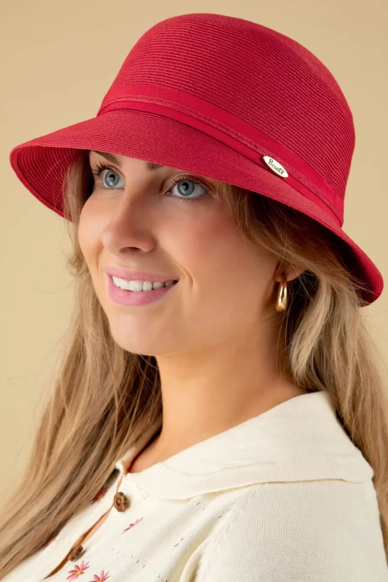 Hoeden & Fascinators | Brontu00e9 Julia Straw Cloche Hoed In Rood