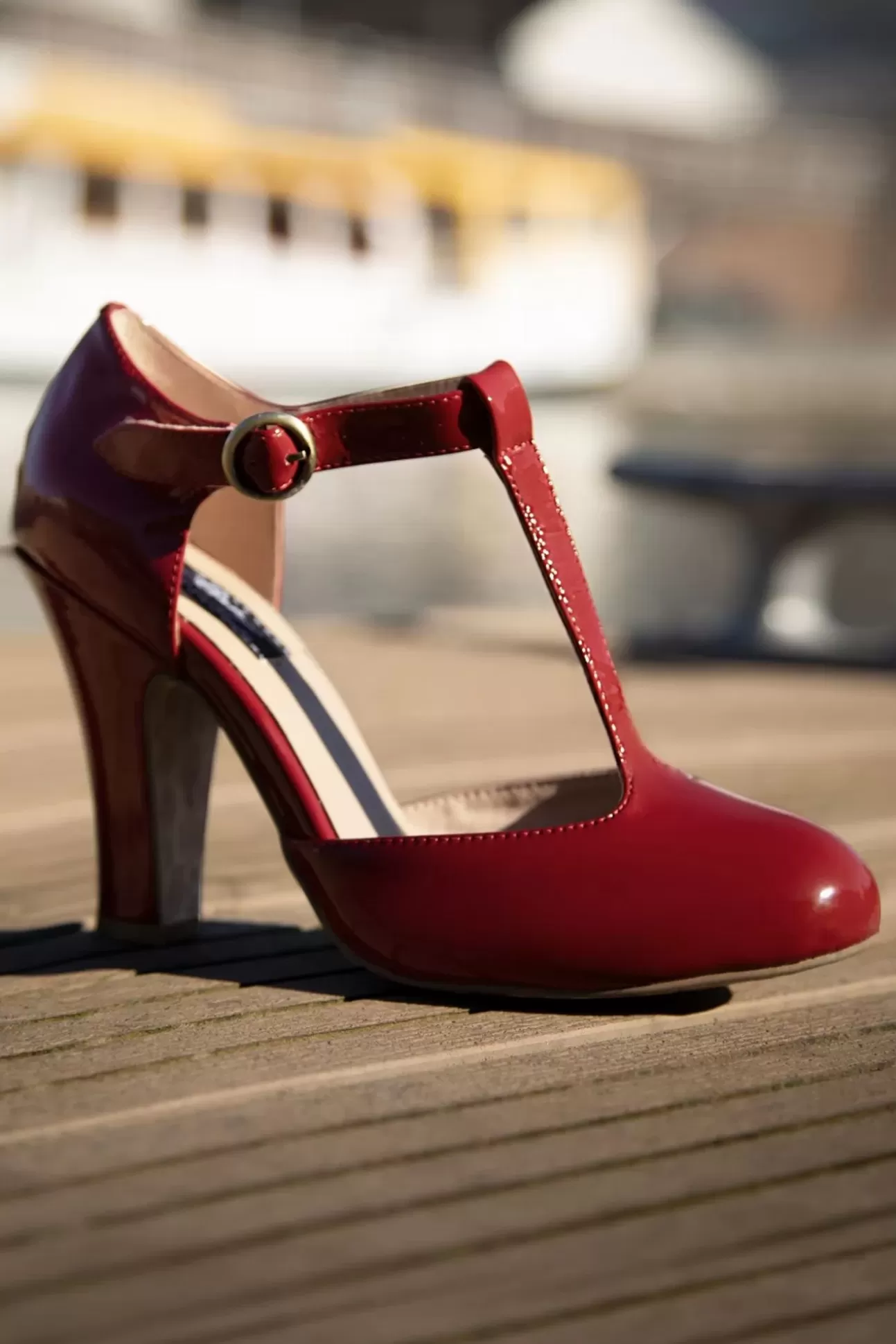 Pumps | Lola Ramona u2665 Topvintage June Effortlessly Elegant Lakpumps In Vurig Rood