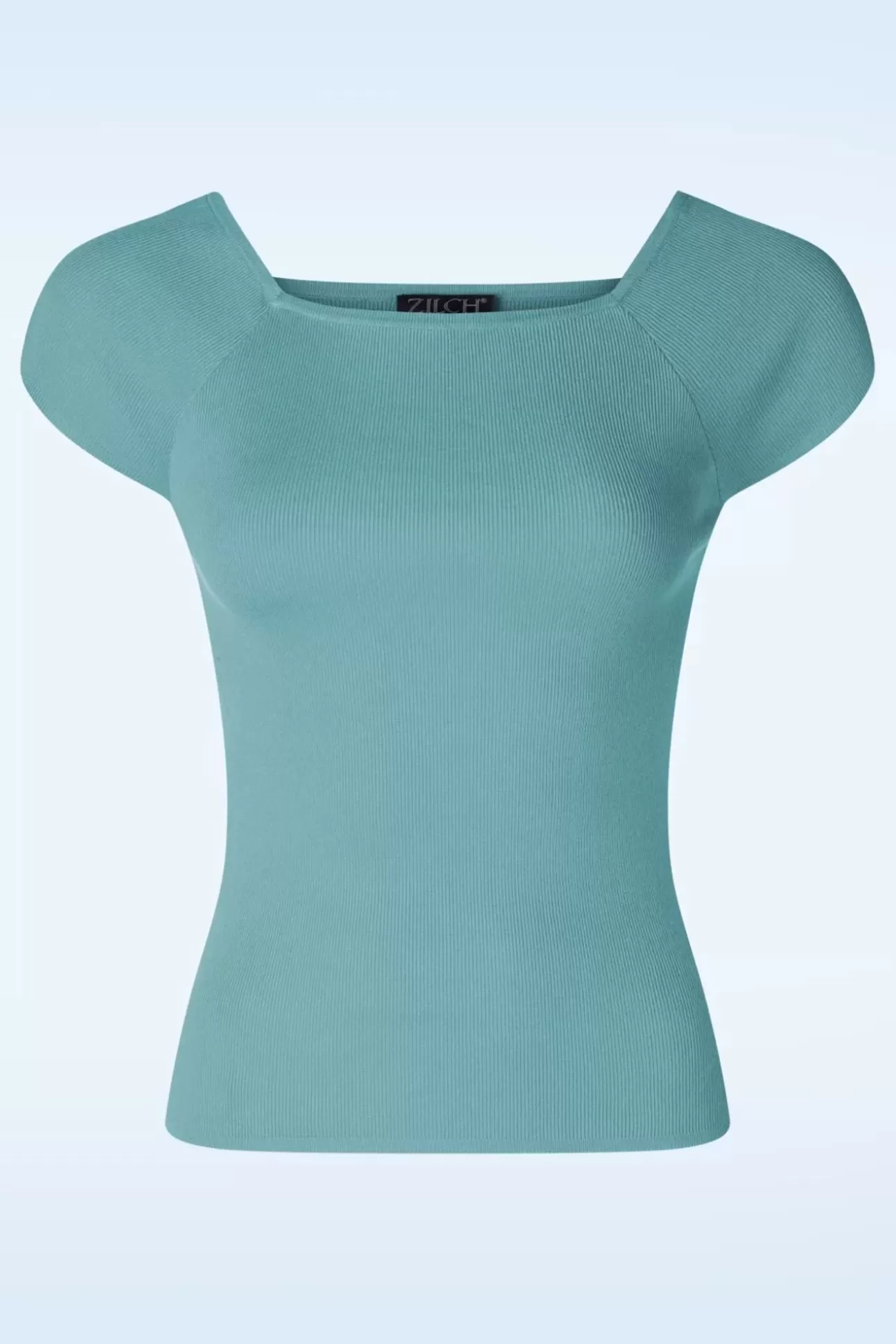 Tops | Zilch Kaylie Top In Porselein Blauw