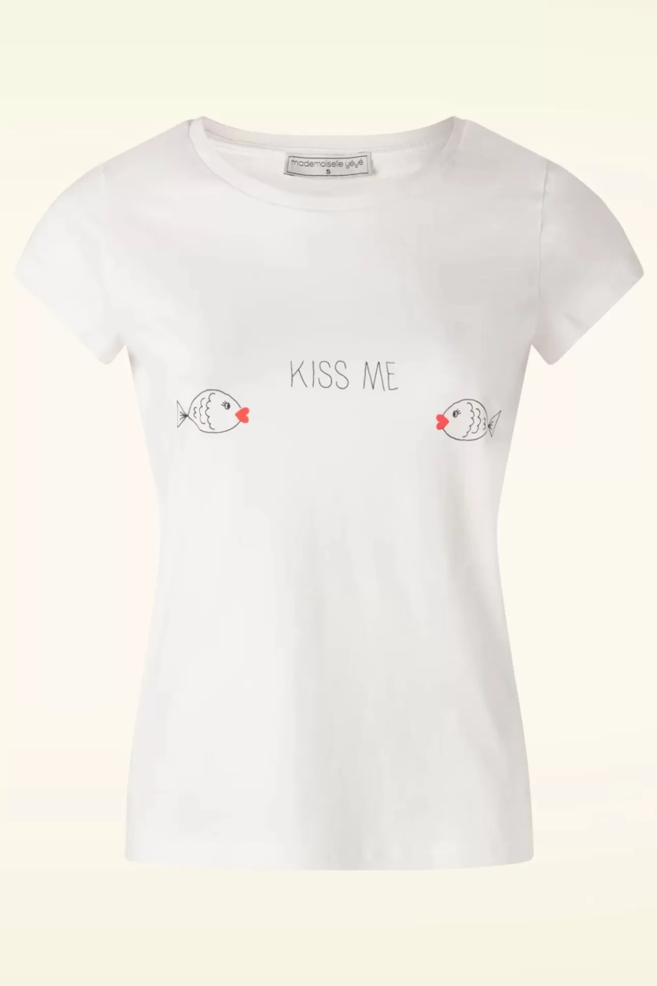 T-Shirts | Mademoiselle Yu00e9Yu00e9 Kiss Me T-Shirt In Ecru