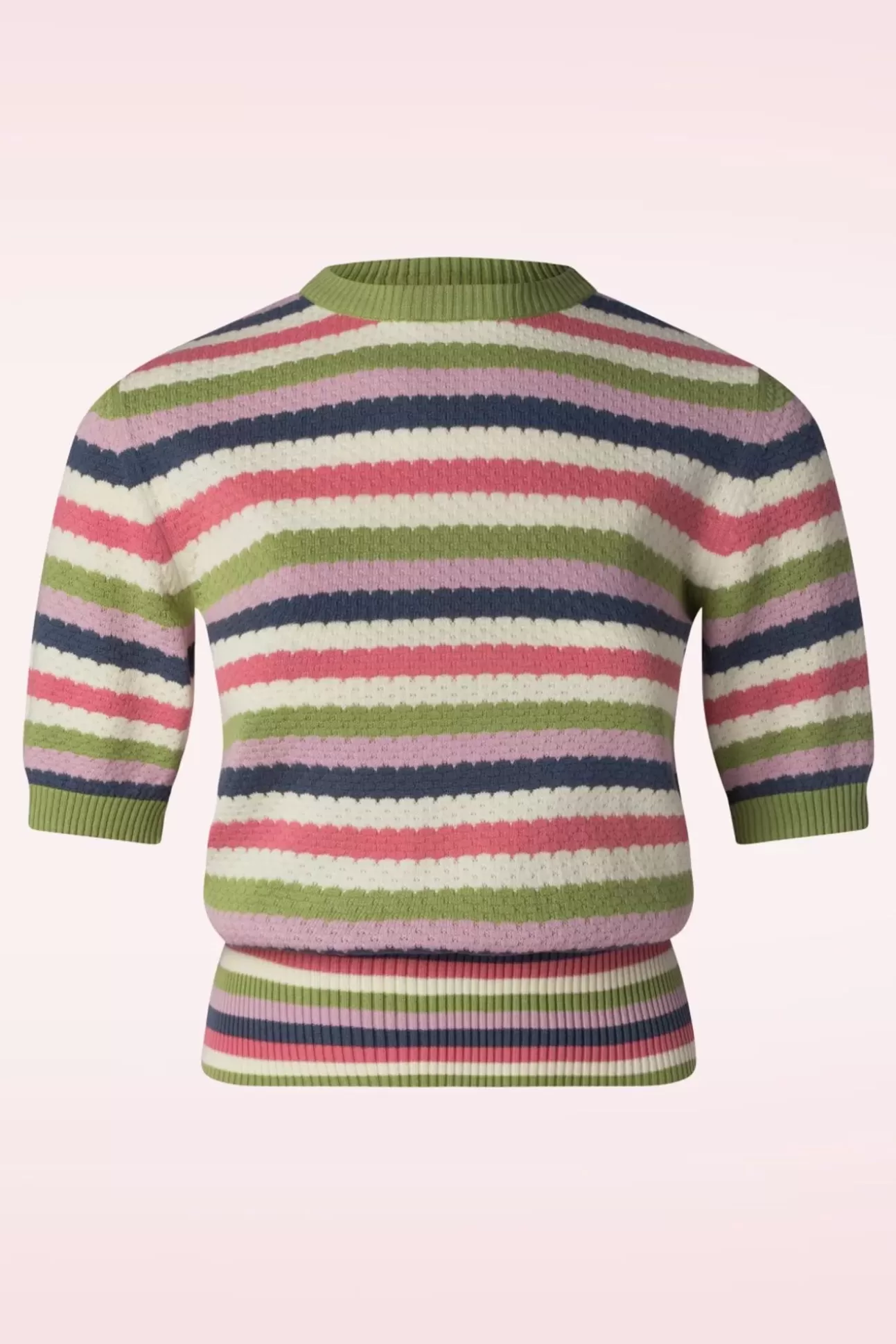 Truitjes | Circus Knitted Waffle Top In Multi