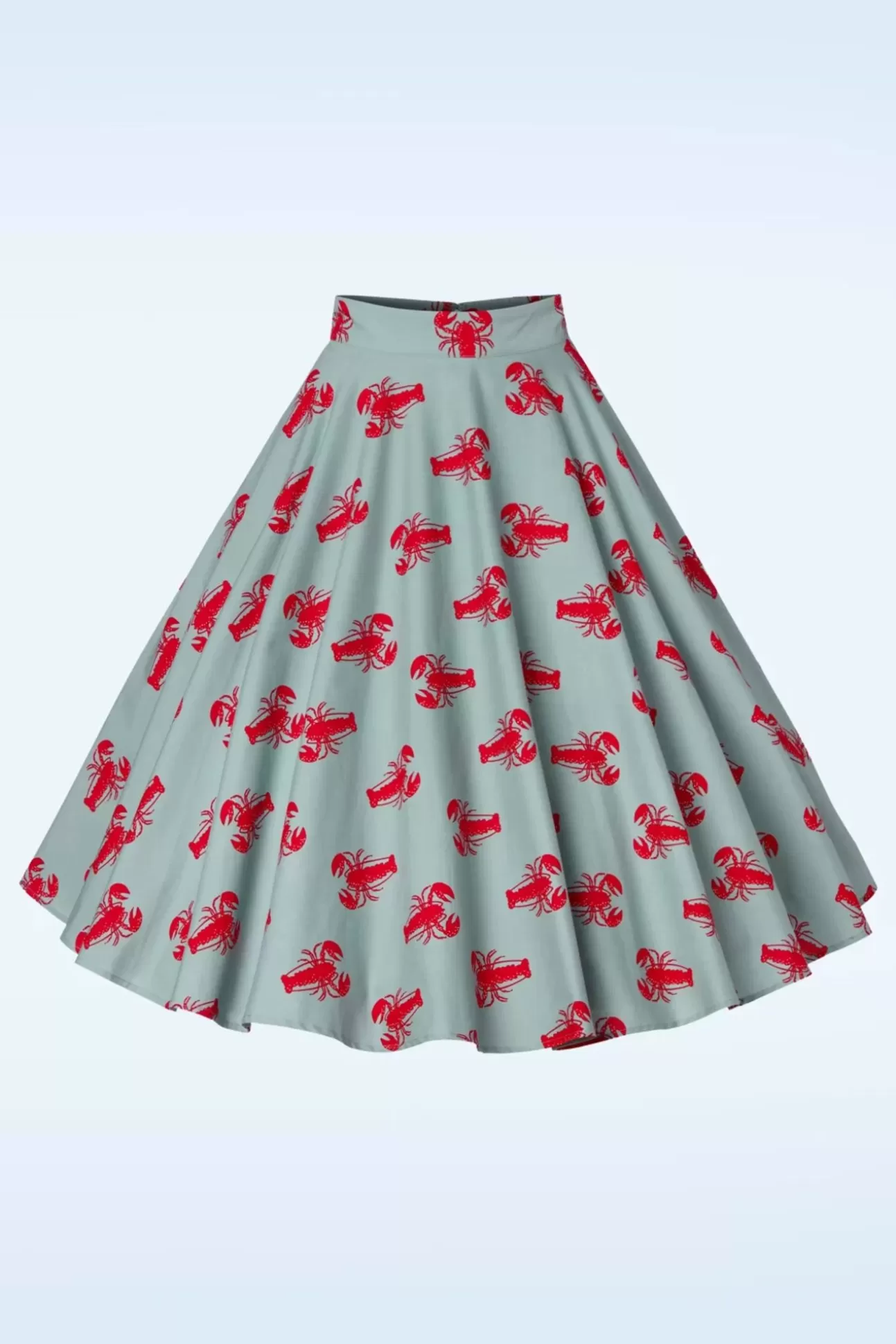 Rokken | Banned Retro Lobster Love Rok In Blauw