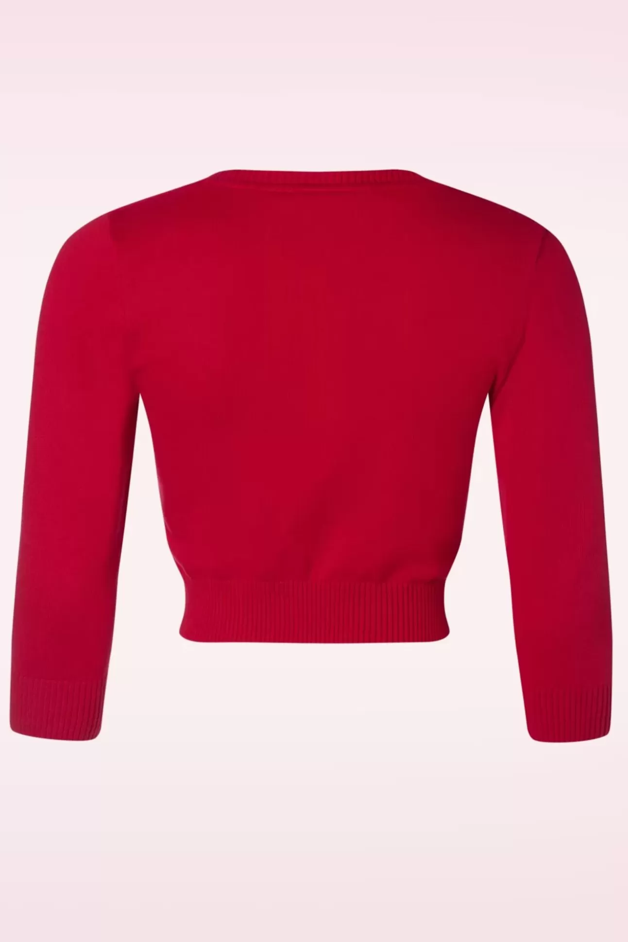 Vestjes | Collectif Clothing Lucy Posty Cat Cardigan In Rood