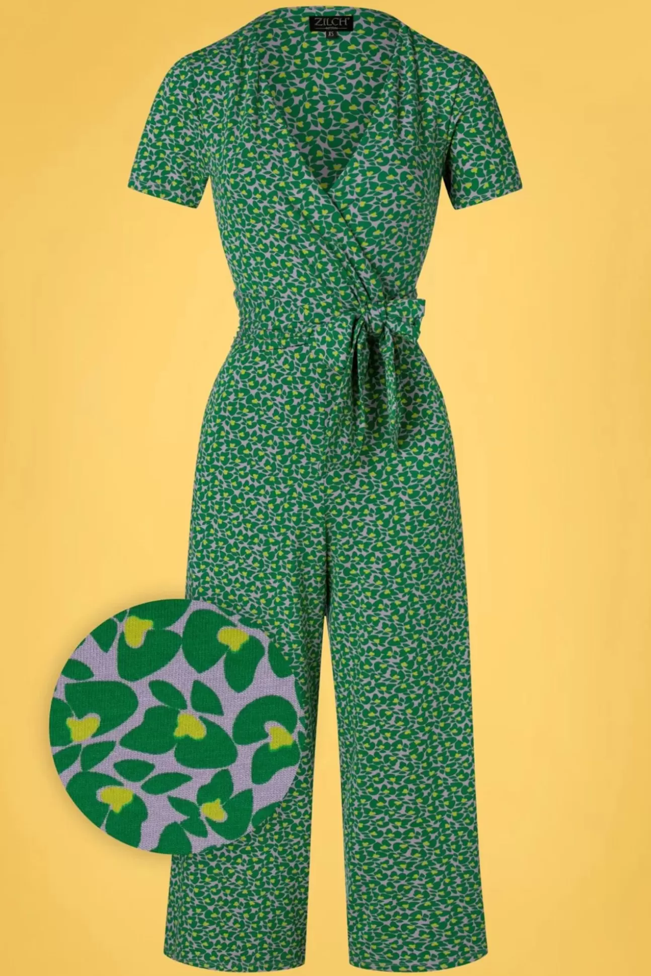 Playsuits & Jumpsuits | Zilch Mabel Butterfly Jumpsuit In Appel