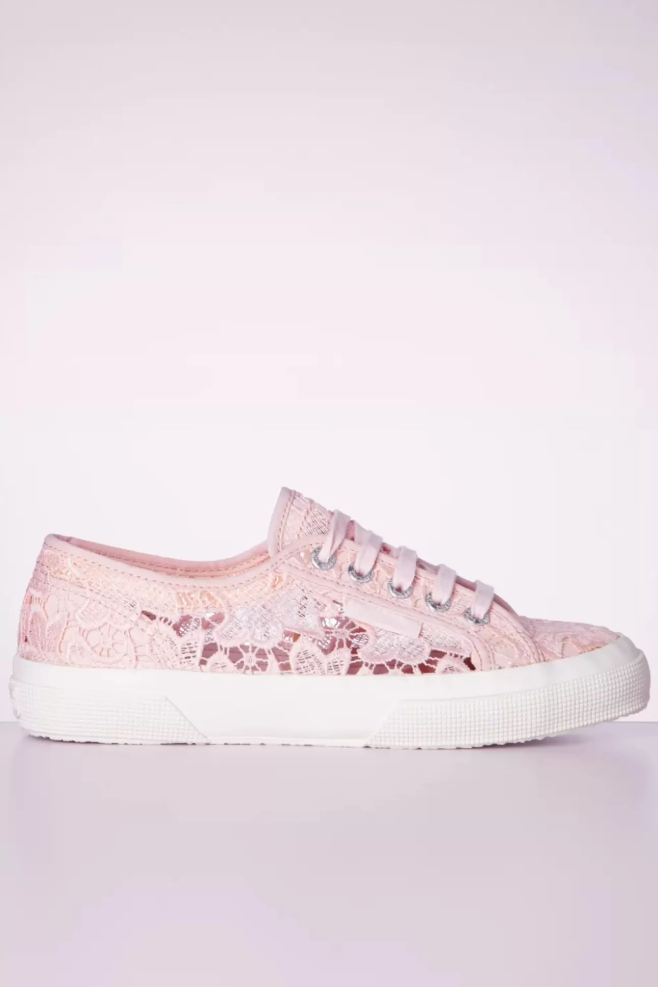 Sneakers | Superga Macrame Sneakers In Roze